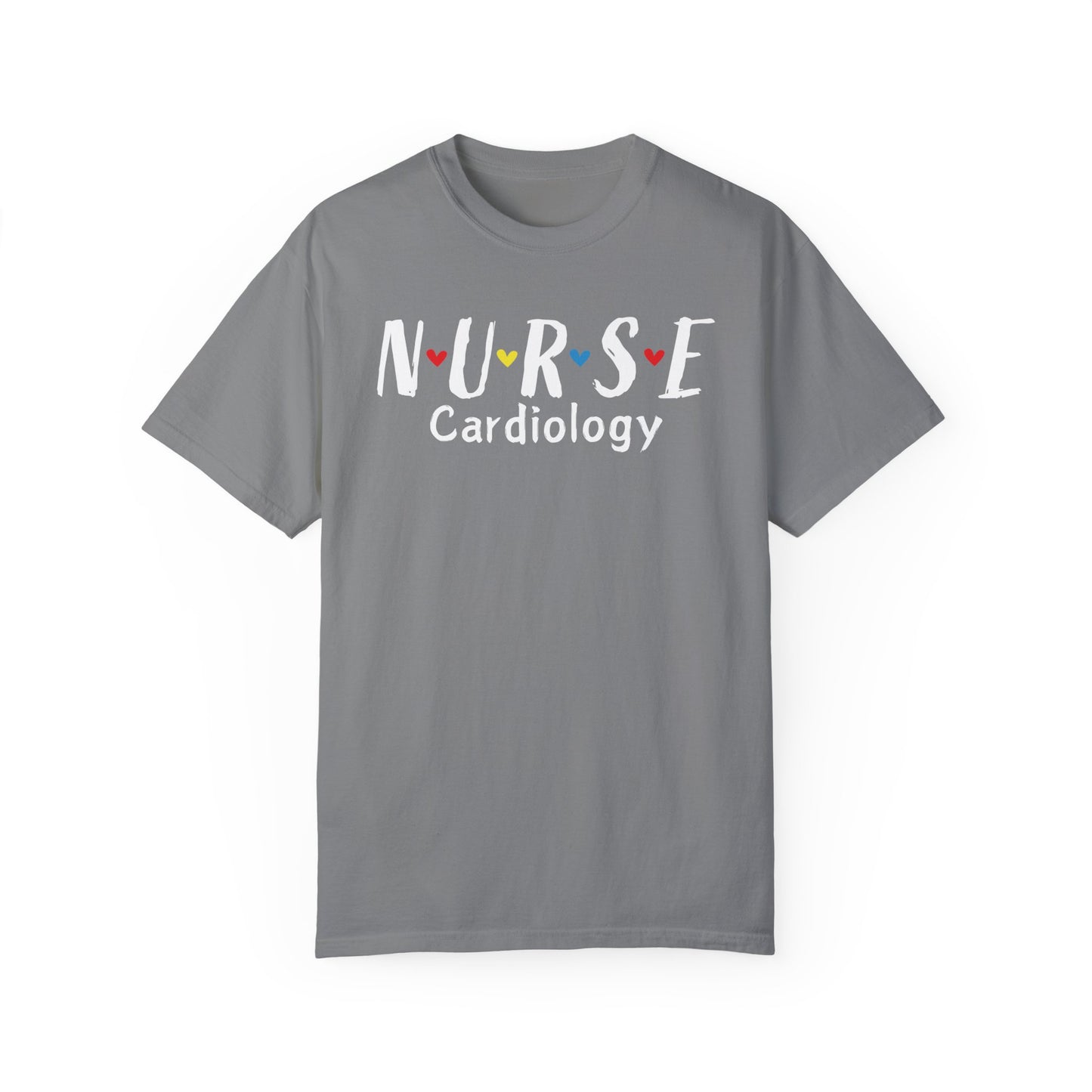 Cute Heart Nurse Cardiology Comfort Colors Shirt