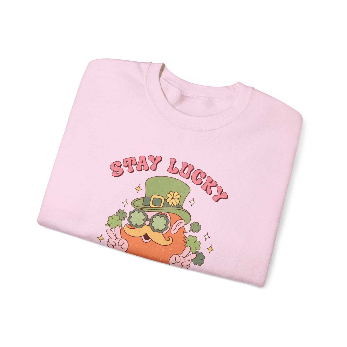 Stay Lucky and magical leprechaun Nurse St. Patricks Day Sweatshirt,  RN sweatershirt, ER Nurse, NICU Nurse, PICU nurse, clover, lucky nurse sweatshirt.