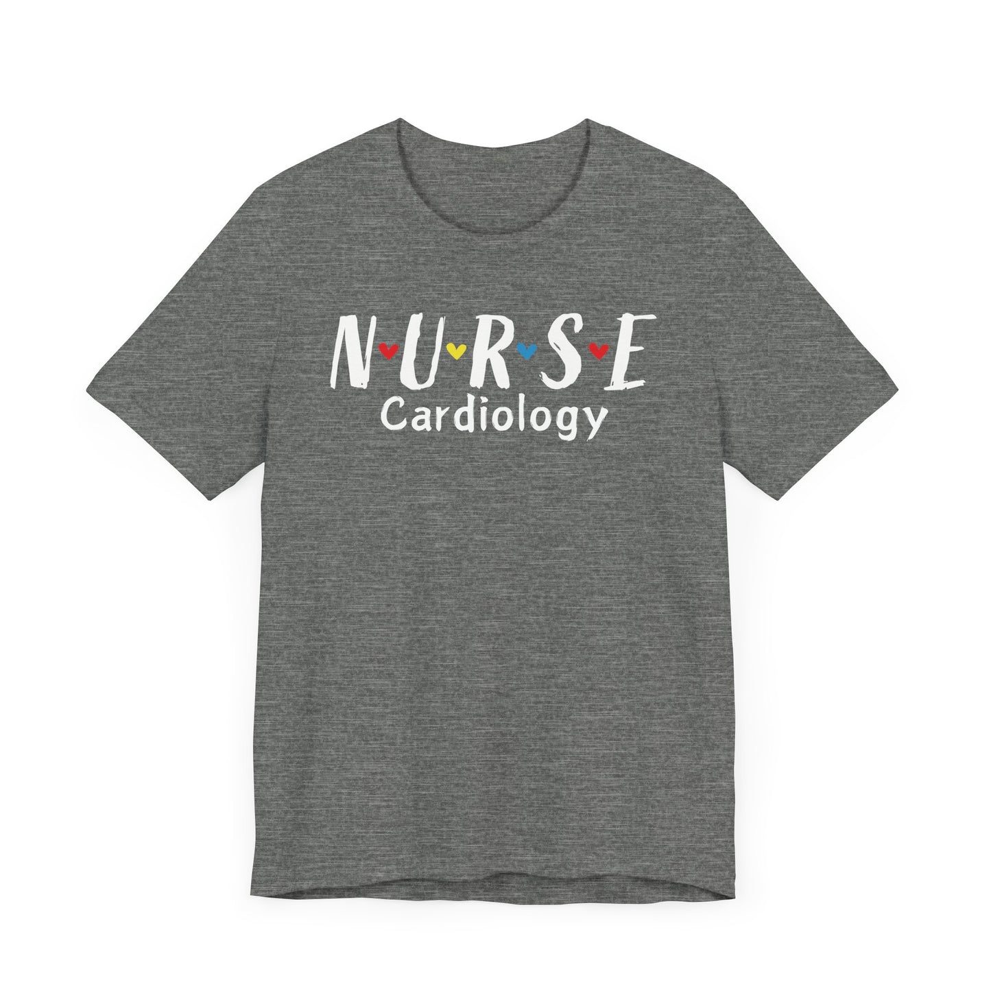 Cute Heart Nurse Cardiology Bella Canvas Shirt