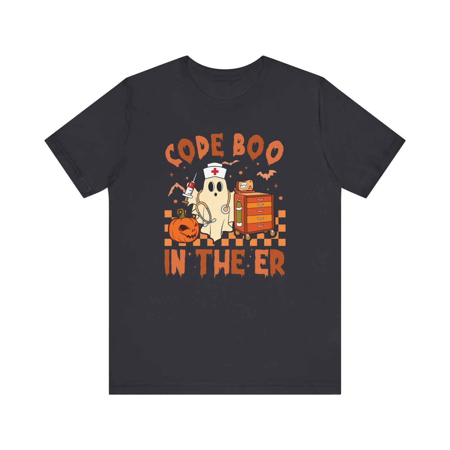 Code Boo in the ER, pediatric nurse Halloween shirt,, Comfort colors ghost nurse shirt, Peds nurse , Spooky nurse shirt