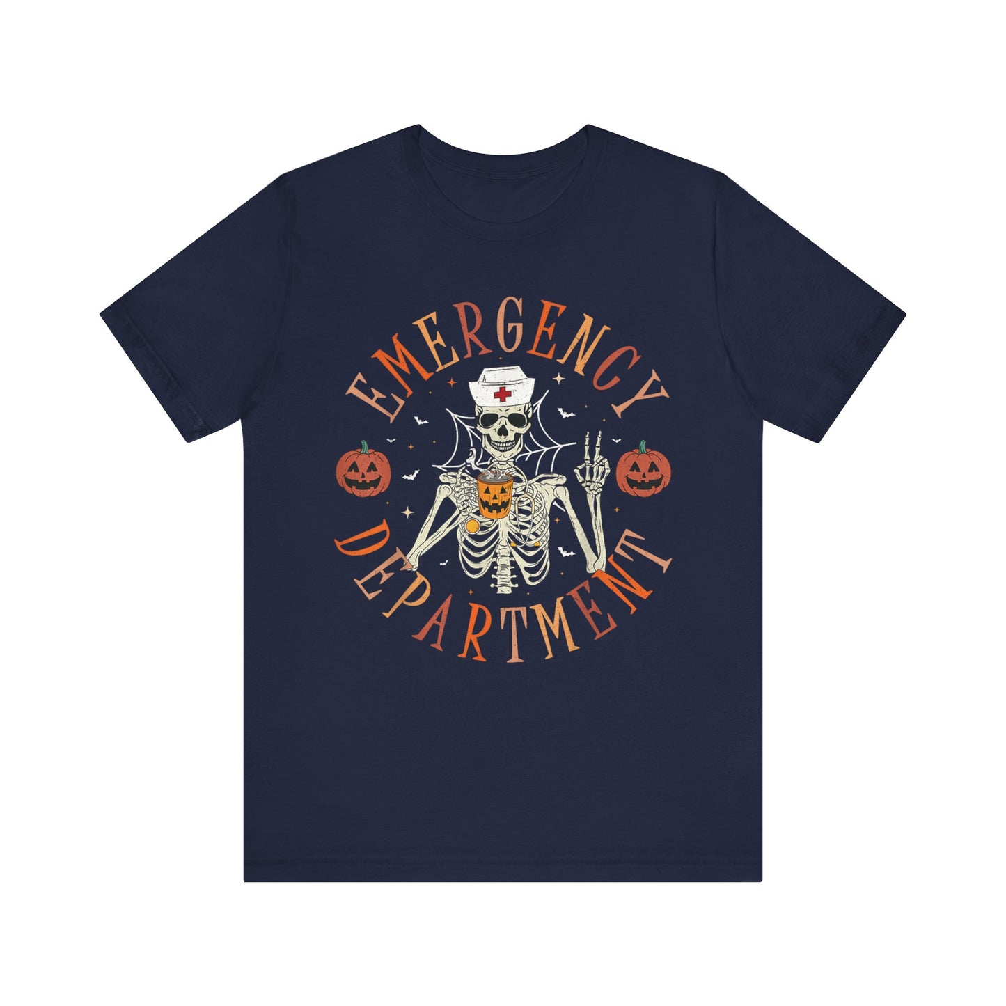 Skeleton ED Nurse , pediatric nurse Halloween shirt, gildan skeleton nurse shirt, Peds nurse , Spooky nurse shirt