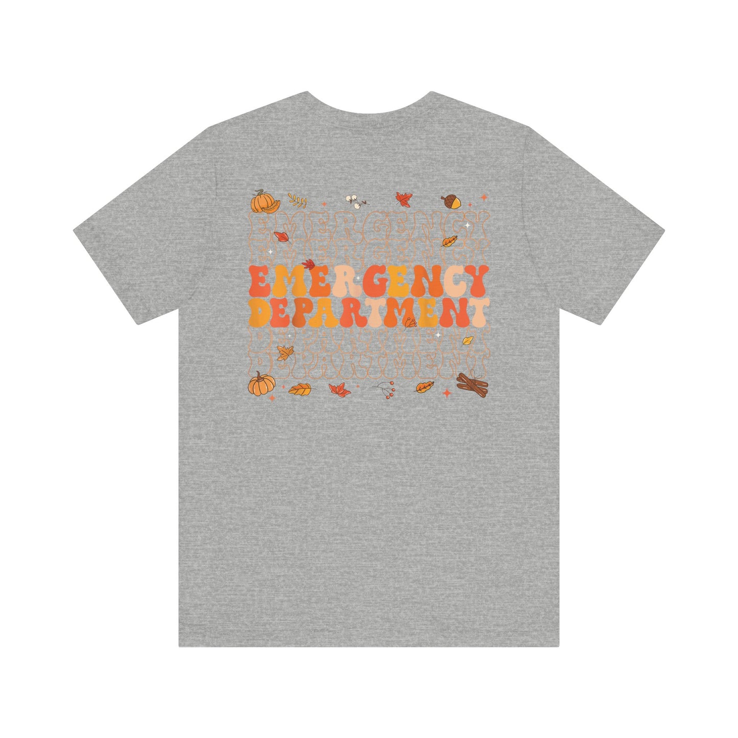 Turkey front ED sign, thanksgiving theme ED Nurse , pediatric nurse shirt, gildan turkey nurse shirt, Peds nurse,fall nurse shirt