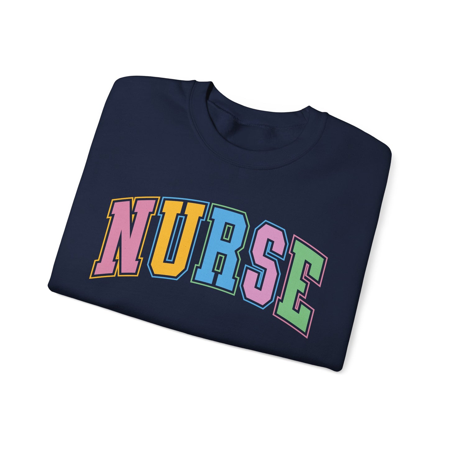 Multi Color Nurse  Varsity Letter Sweatshirt