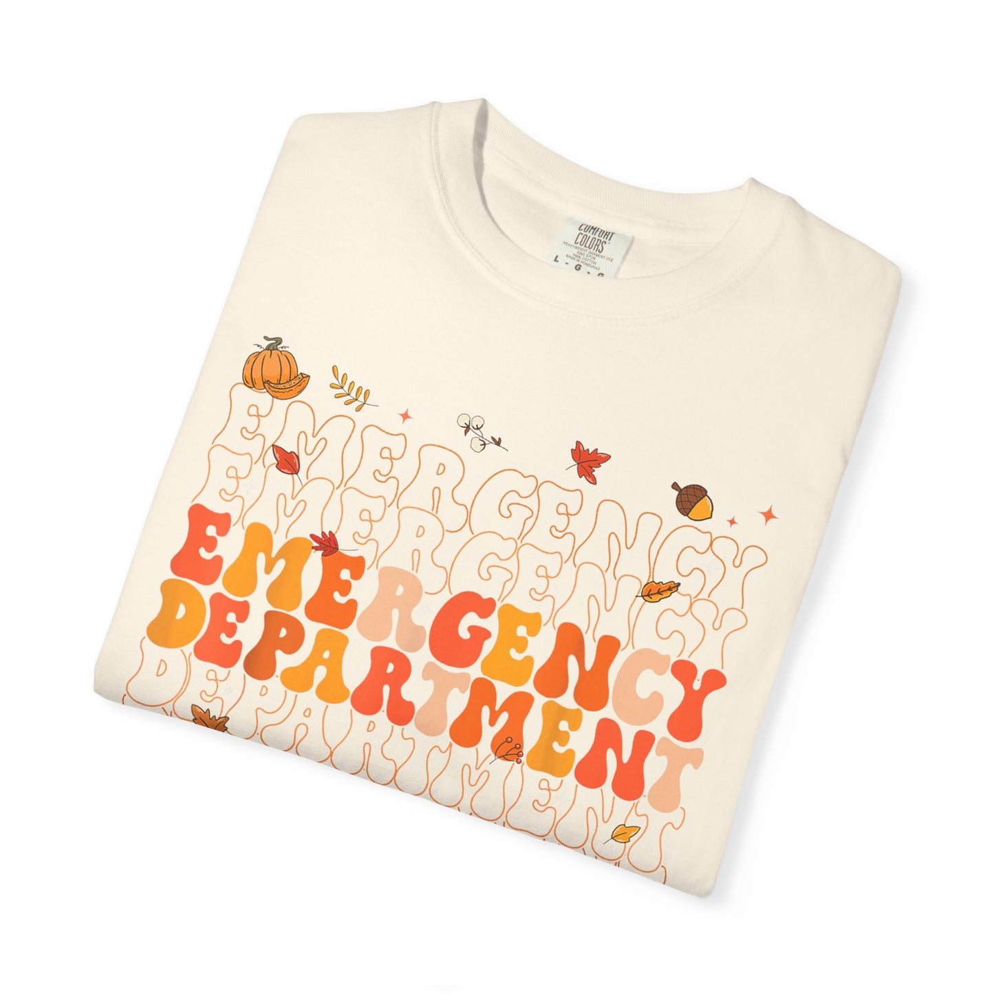 Emergency Fall comfort colors comfy tshirt,  thanksgiving nurse tshirt