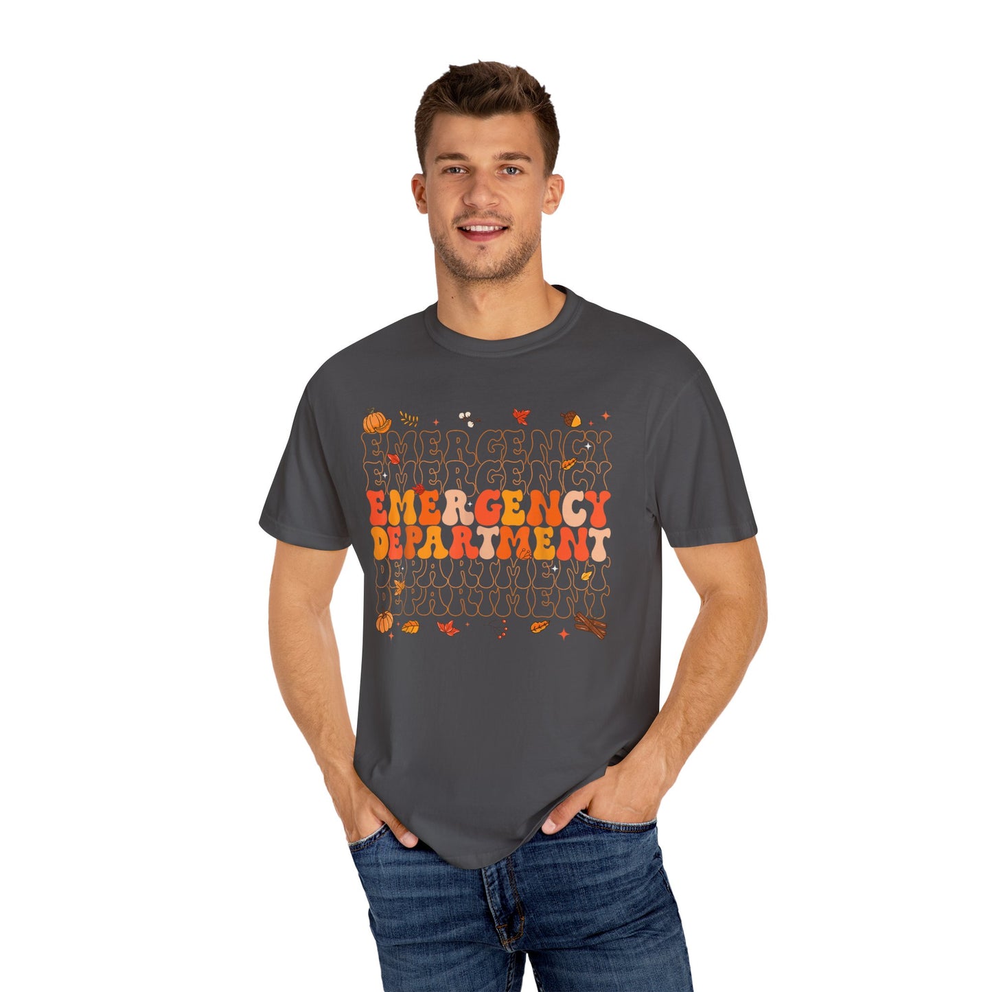 Emergency Fall comfort colors comfy tshirt,  thanksgiving nurse tshirt