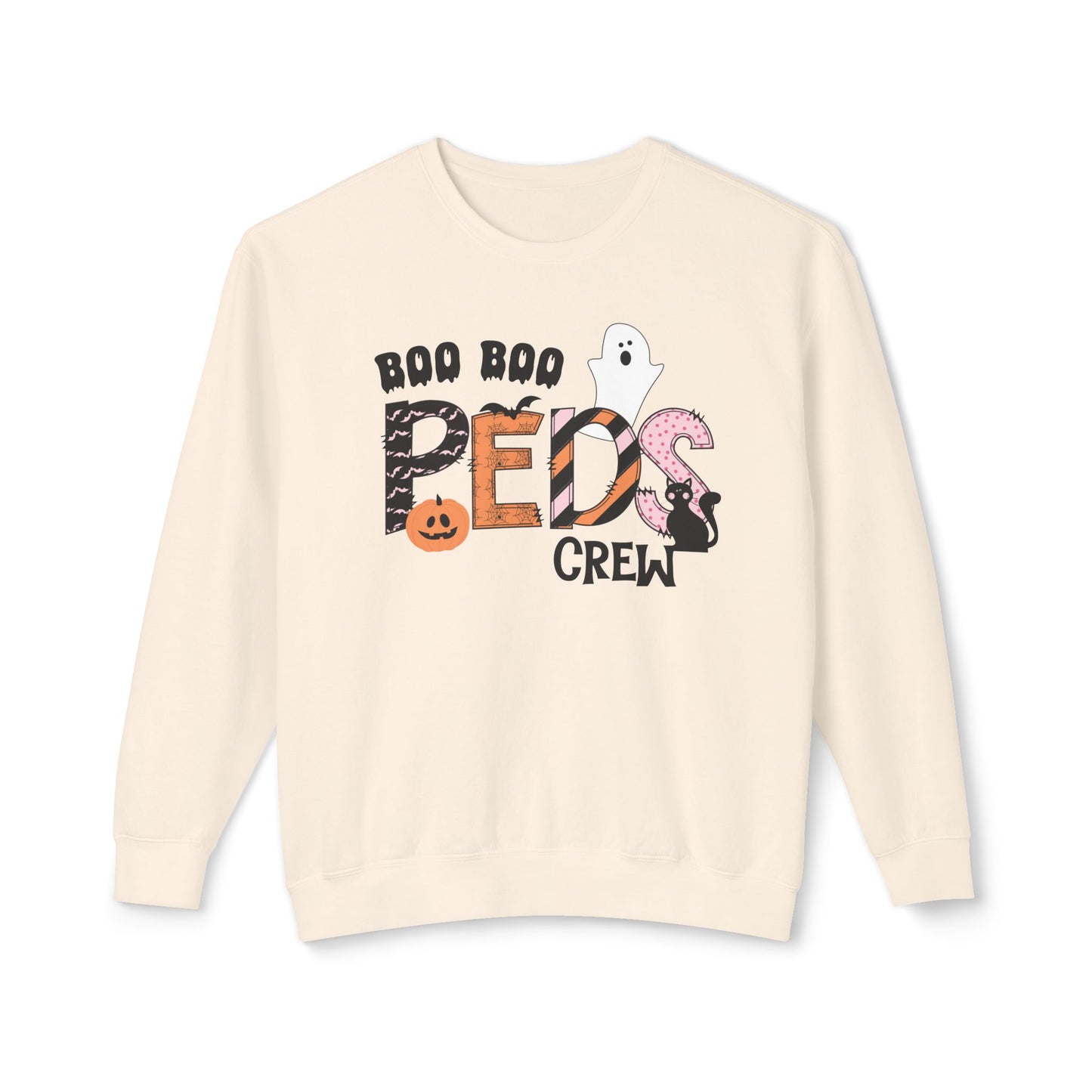 Boo Boo Peds Crew, pediatric nurse sweatshirt, Halloween sweatshirt, spooky season, ER RN, NICU nurseHalloween Nurse, comfort colors
