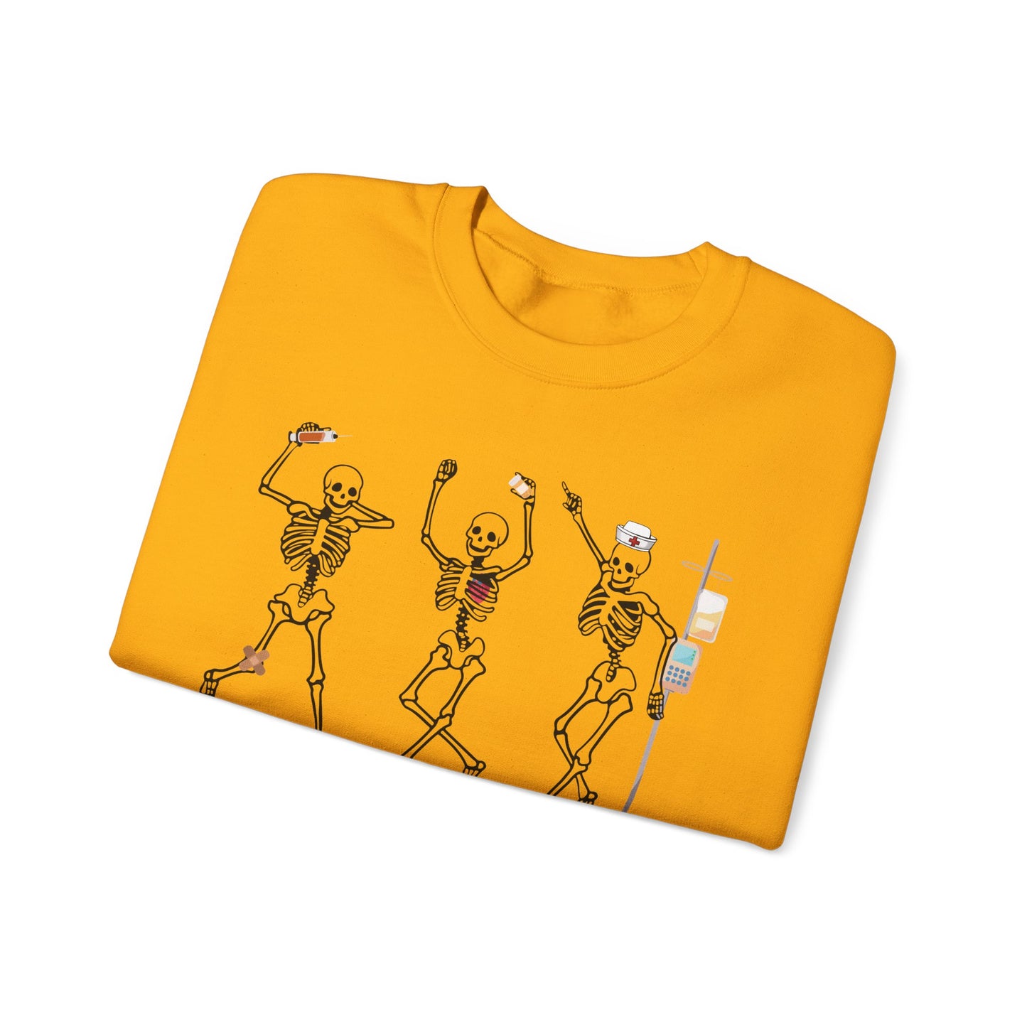 Dancing Skeleton Halloween Sweatshirt, Halloween sweatshirt, nurse sweater , spooky season, funny Halloween sweatshirt