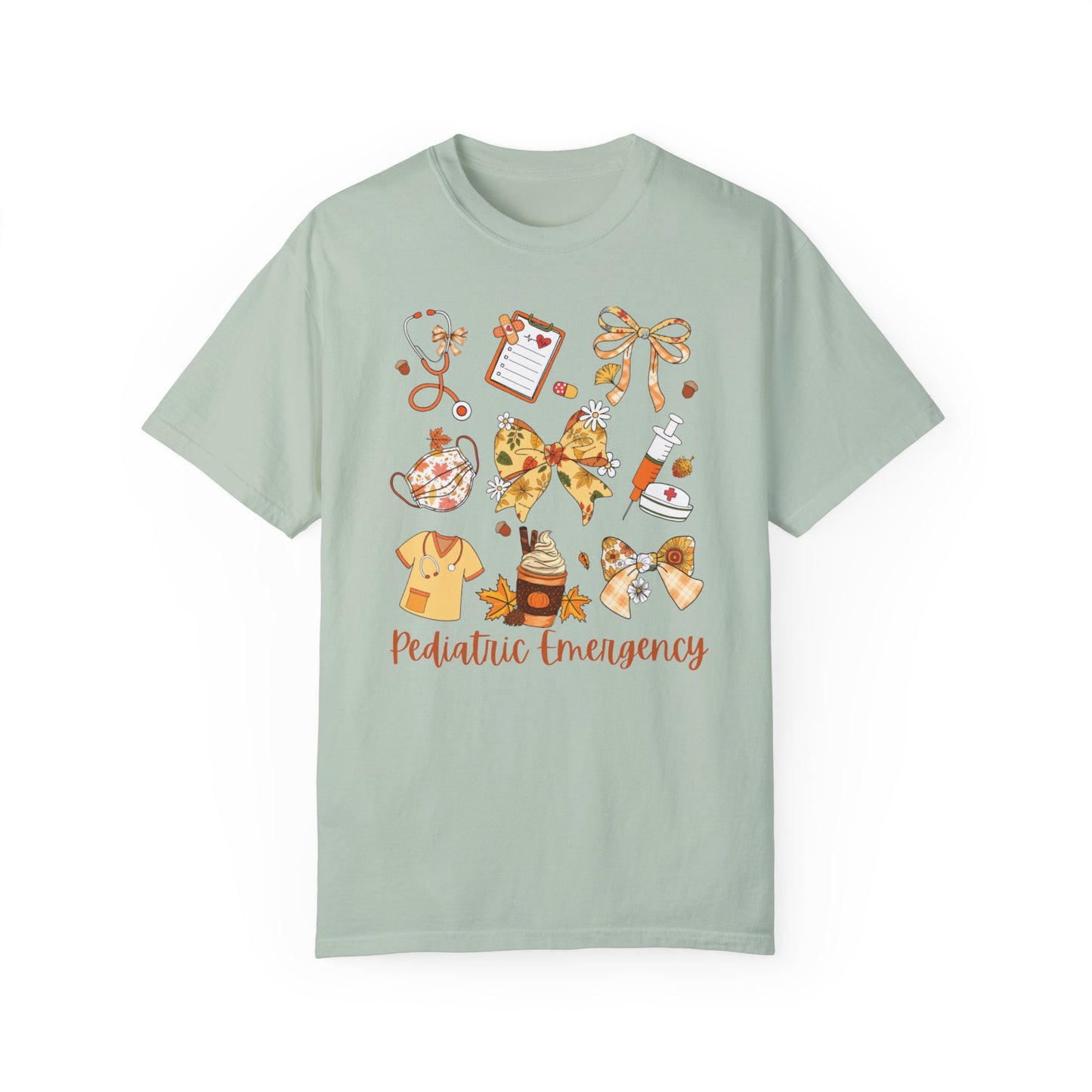 Cute Fall Pediatric Emergency Shirt for all Fall Months, Nurse shirt, gift for nurse, coquette bow, everything fall