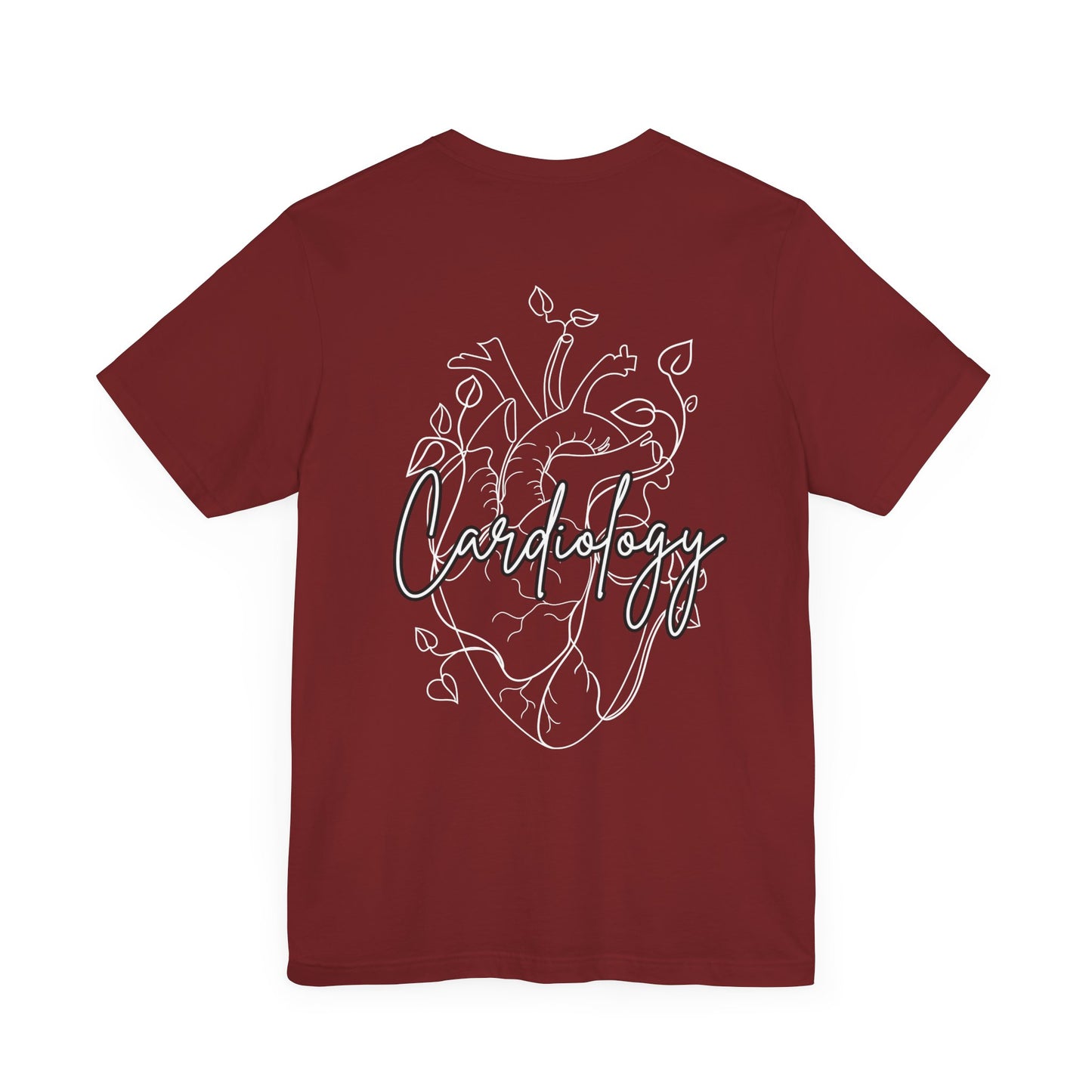 Simple Floral Heart , Cardiology Bella Canvas Tshirt