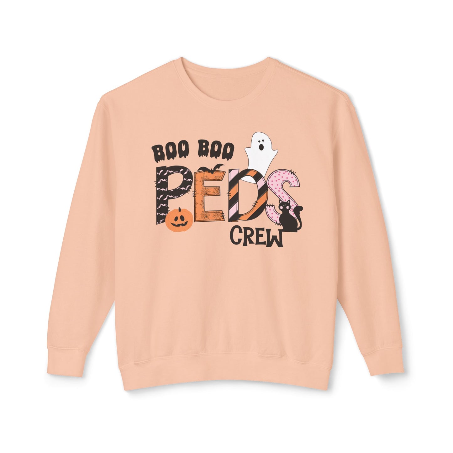 Boo Boo Peds Crew, pediatric nurse sweatshirt, Halloween sweatshirt, spooky season, ER RN, NICU nurseHalloween Nurse, comfort colors