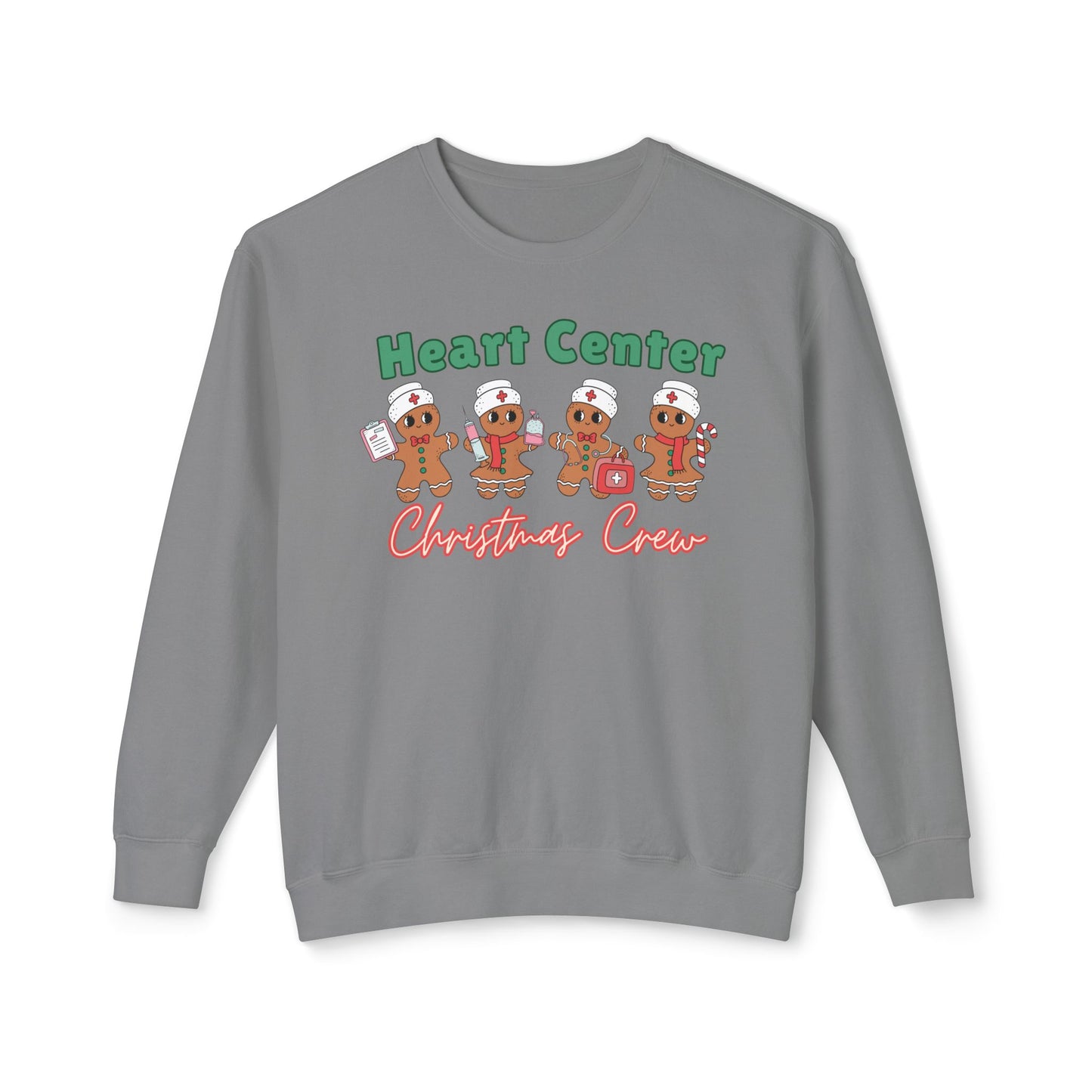 Cute Gingerbread Cardiac Nurse Christmas Crew sweatshirt, comfort colors, gift for nurse, work holiday sweatshirt, funny gingerbread nurse