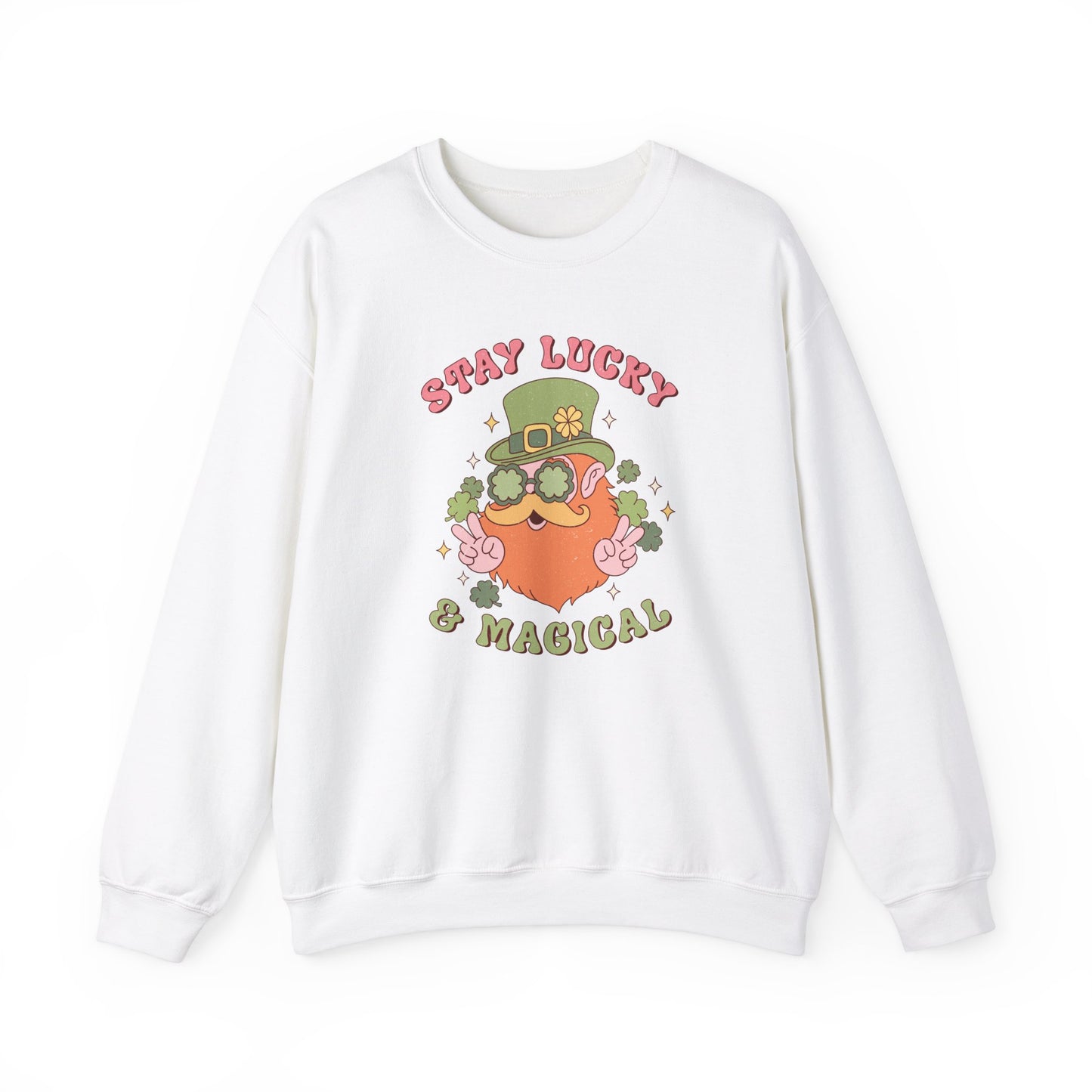 Stay Lucky and magical leprechaun Nurse St. Patricks Day Sweatshirt,  RN sweatershirt, ER Nurse, NICU Nurse, PICU nurse, clover, lucky nurse sweatshirt.