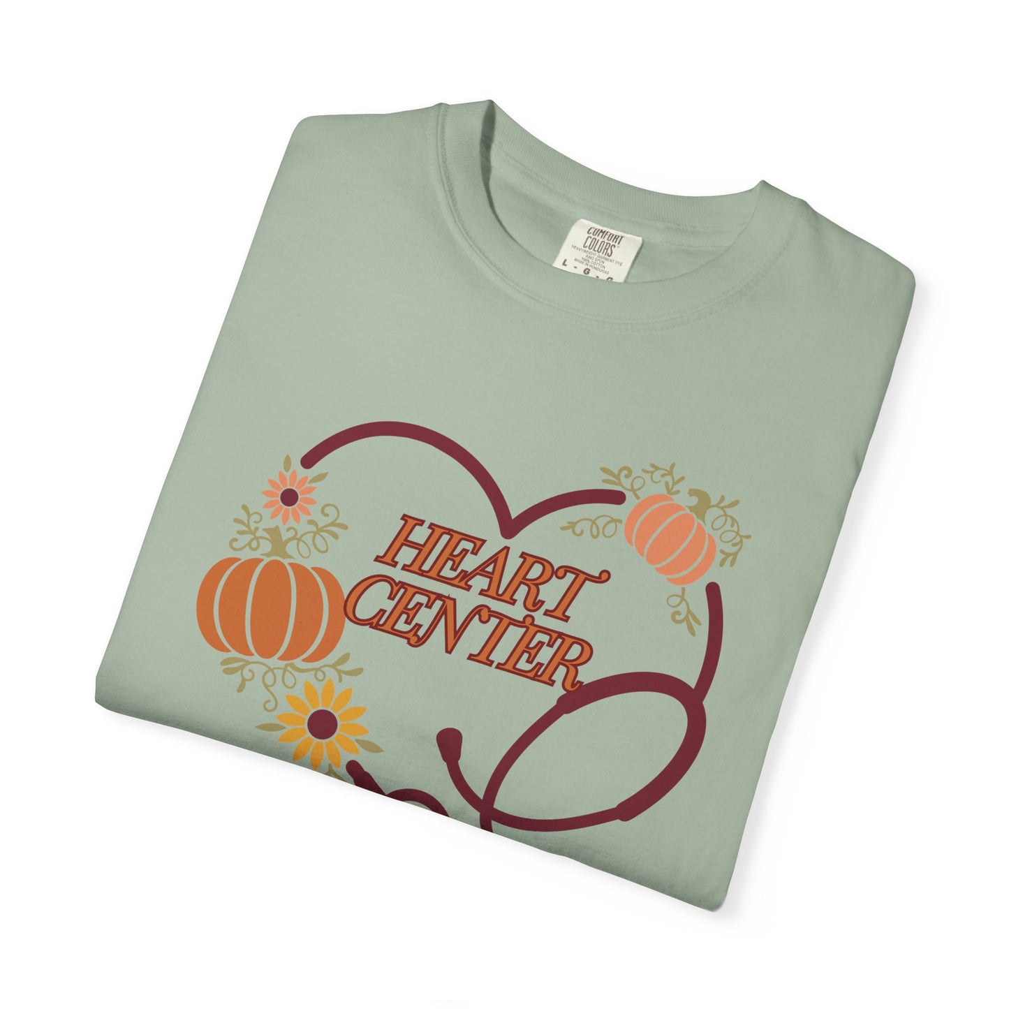 Fall heart center  Stethoscope heart, fall shirt, gift for nurse,cute holiday shirt, comfort colors, thanksgiving shirt