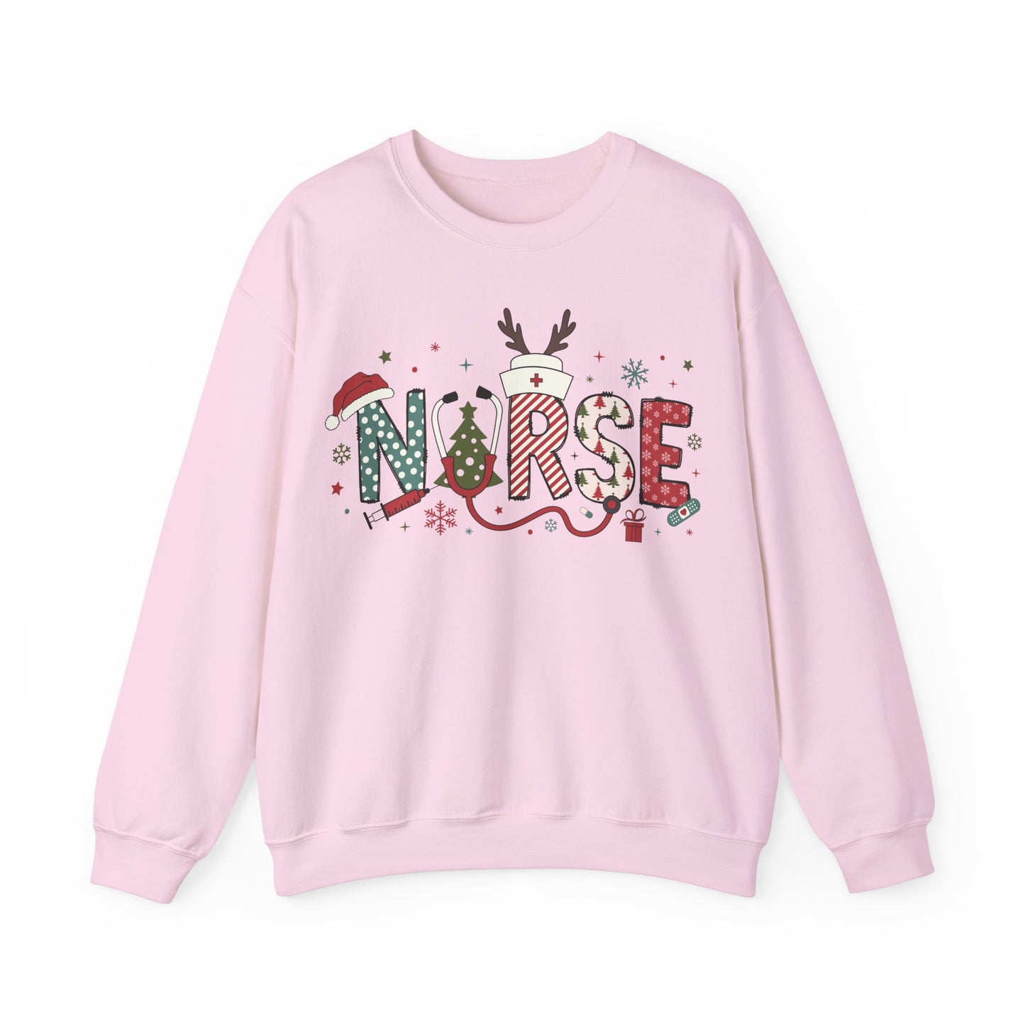 Nurse Christmas Sweatershirt,  cute and comfy for your festive holiday season  ,emergency nurse festive sweatshirt, Gift for Nurse