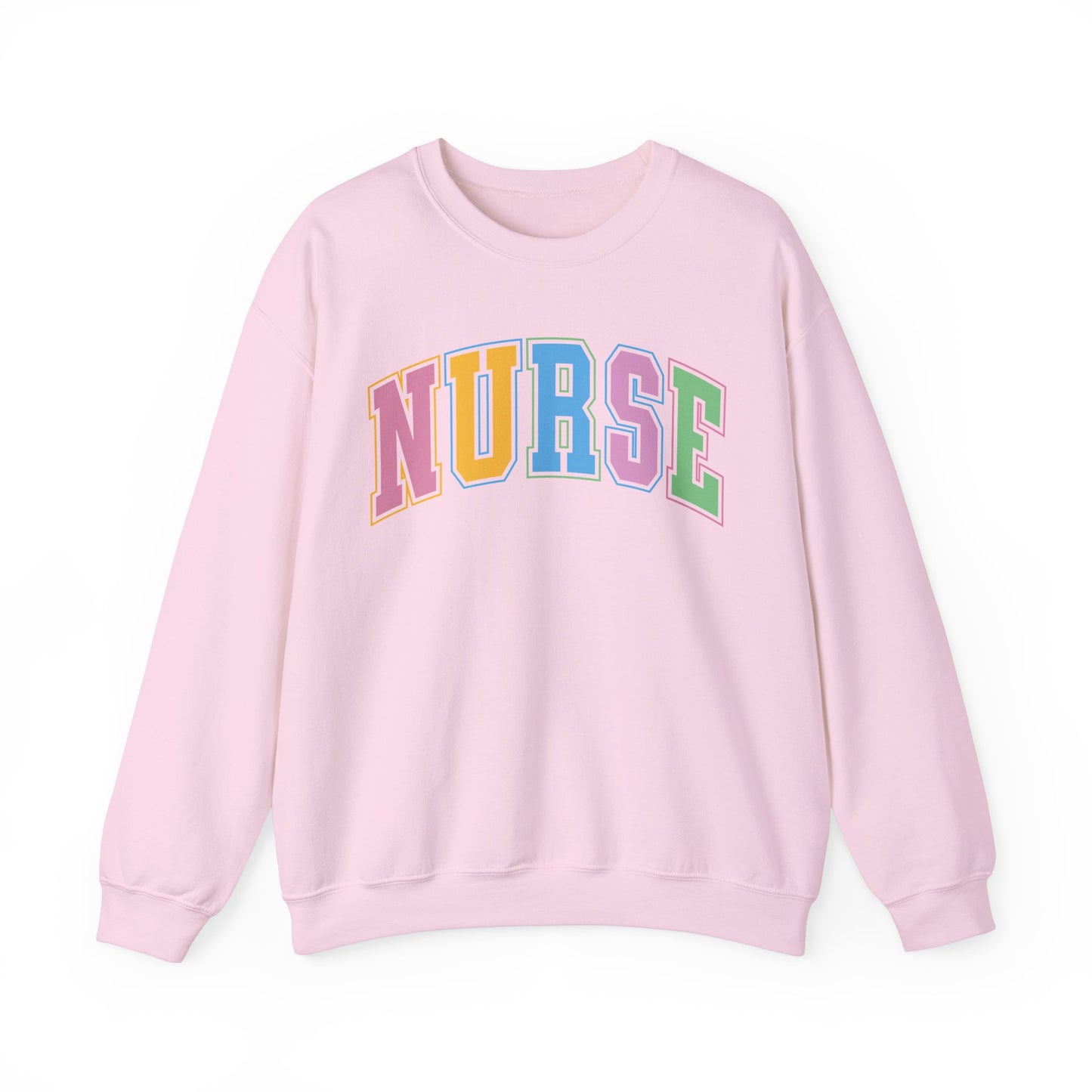 Multi Color Nurse  Varsity Letter Sweatshirt