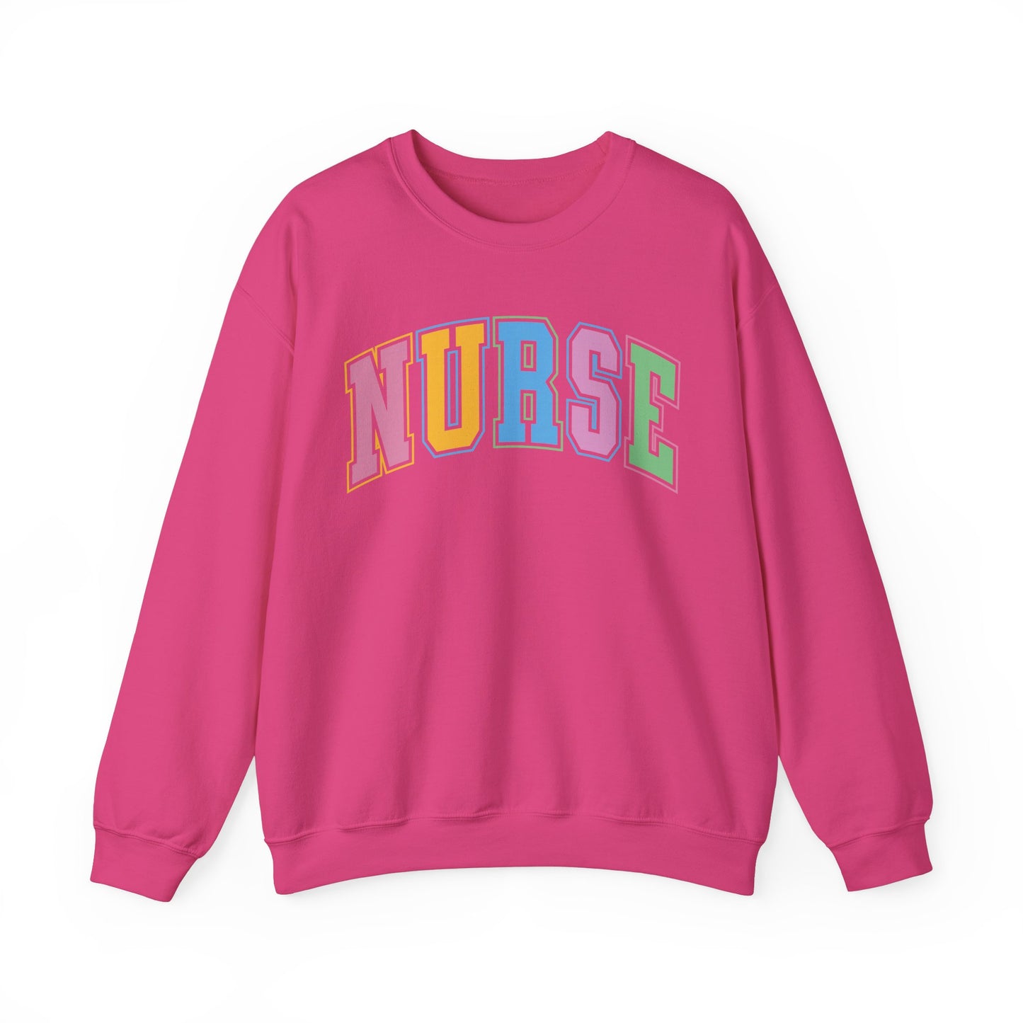 Multi Color Nurse  Varsity Letter Sweatshirt