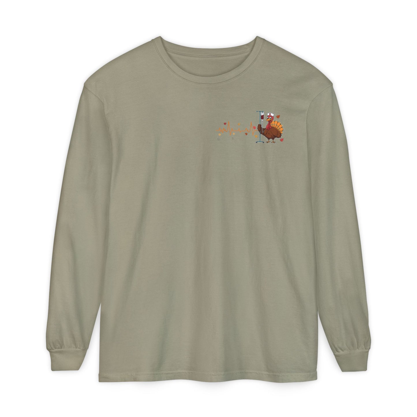 Turkey pocket design ED Nurse , pediatric nurse thanksgiving  shirt, comfort colors turkey ekg nurse shirt, Peds nurse , fall nurse shirt