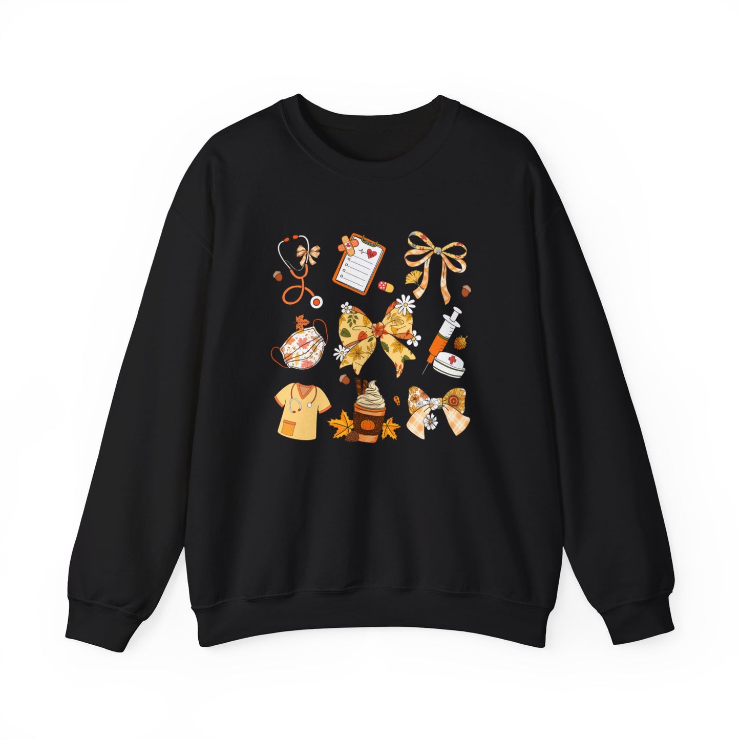Cute Fall nurse Sweatshirt for all Fall Months, Nurse shirt, gift for nurse, coquette bow, everything fall