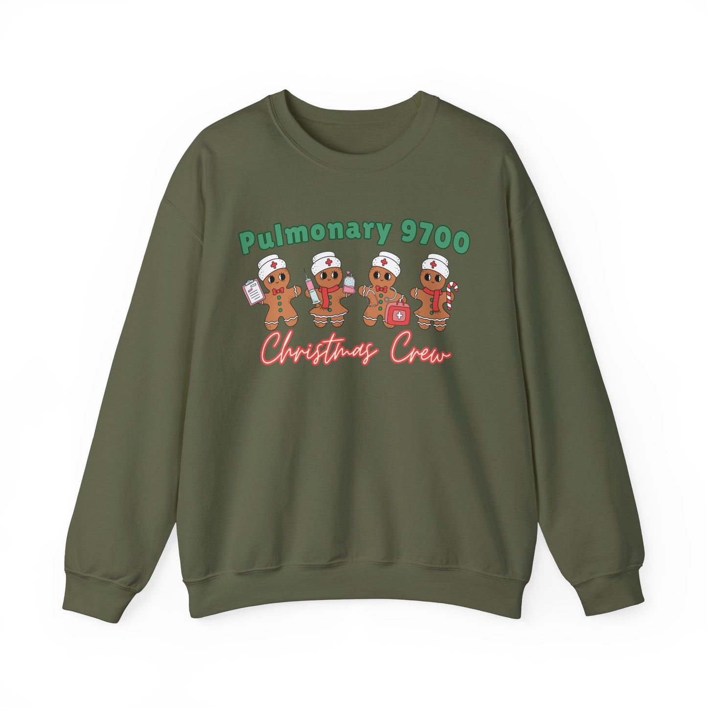 Pulmonary 9700 Christmas Crew, Gingerbread nurse, ER Nurse Christmas sweater, Pediatric Nurse, Christmas Crew