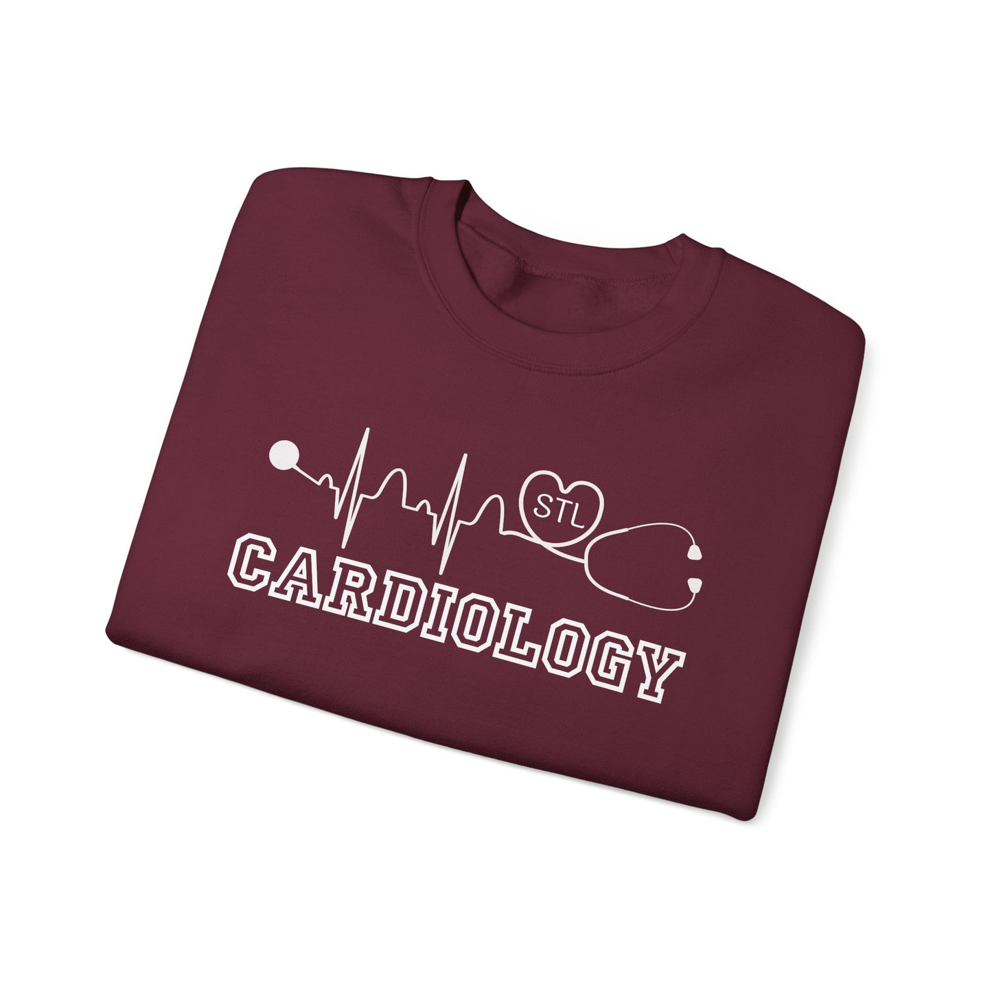STL Cardiology EKG RN Comfy Gildan Sweatshirt, EKG STL  love, wear out or at work!