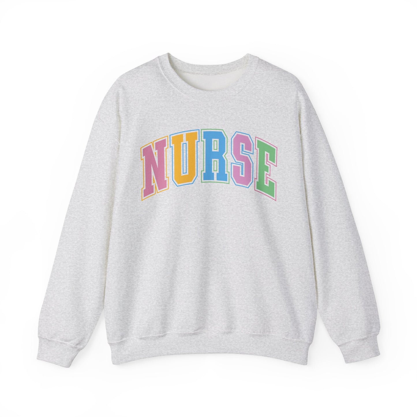 Multi Color Nurse  Varsity Letter Sweatshirt