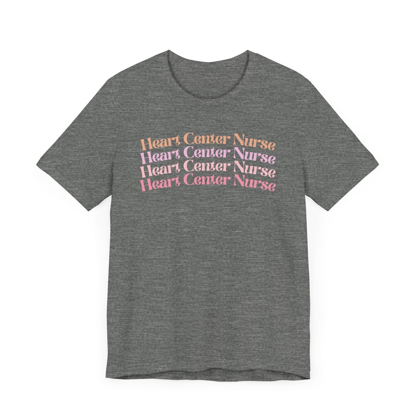 Heart Center Nurse Shirt, Cardiac Nurse Shirt, groovy nurse tees, nurse shirt for work, RN nurse shirt, cute nurse shirt, registered nurse