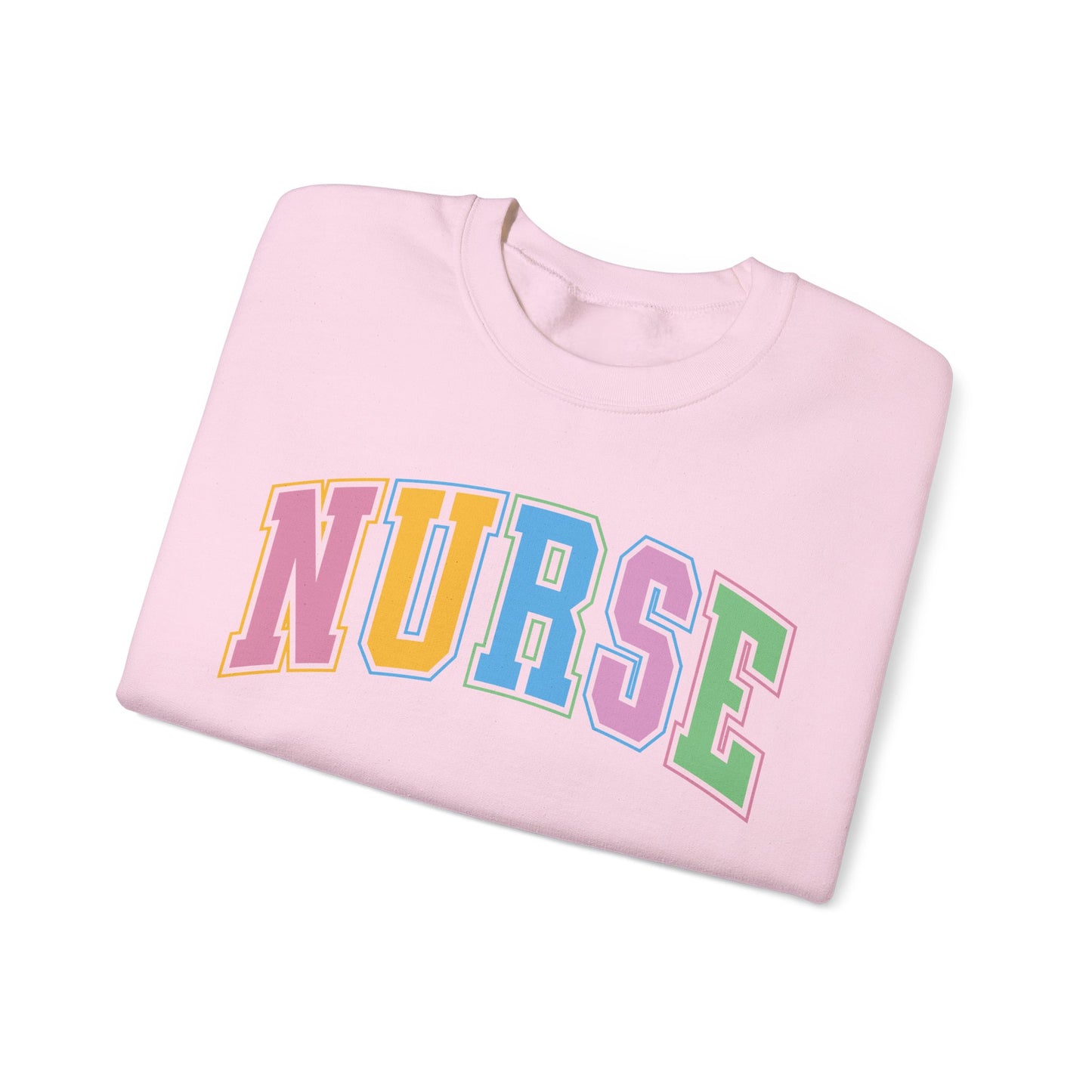 Multi Color Nurse  Varsity Letter Sweatshirt