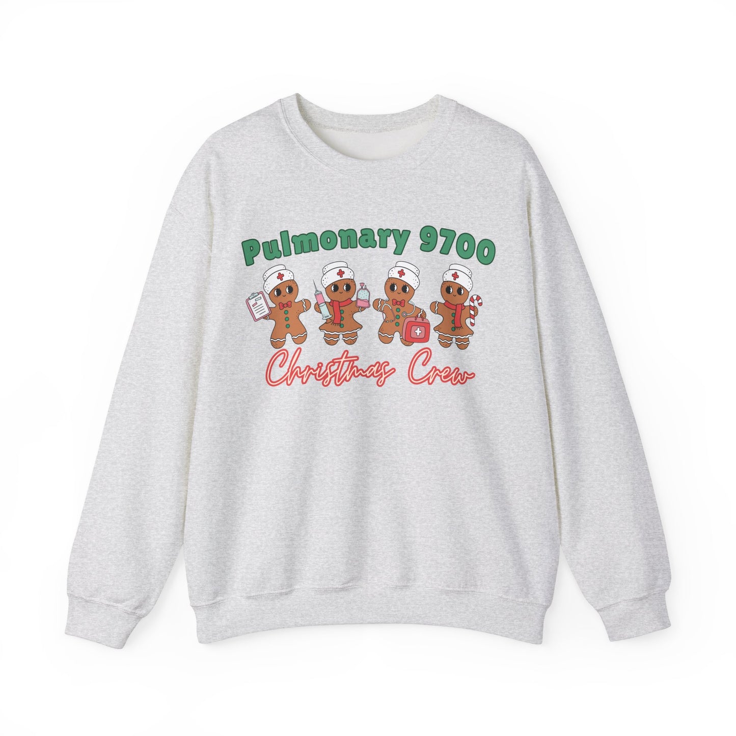 Pulmonary 9700  Christmas Crew, Gingerbread nurse, ER Nurse Christmas sweater, Pediatric Nurse, Christmas Crew