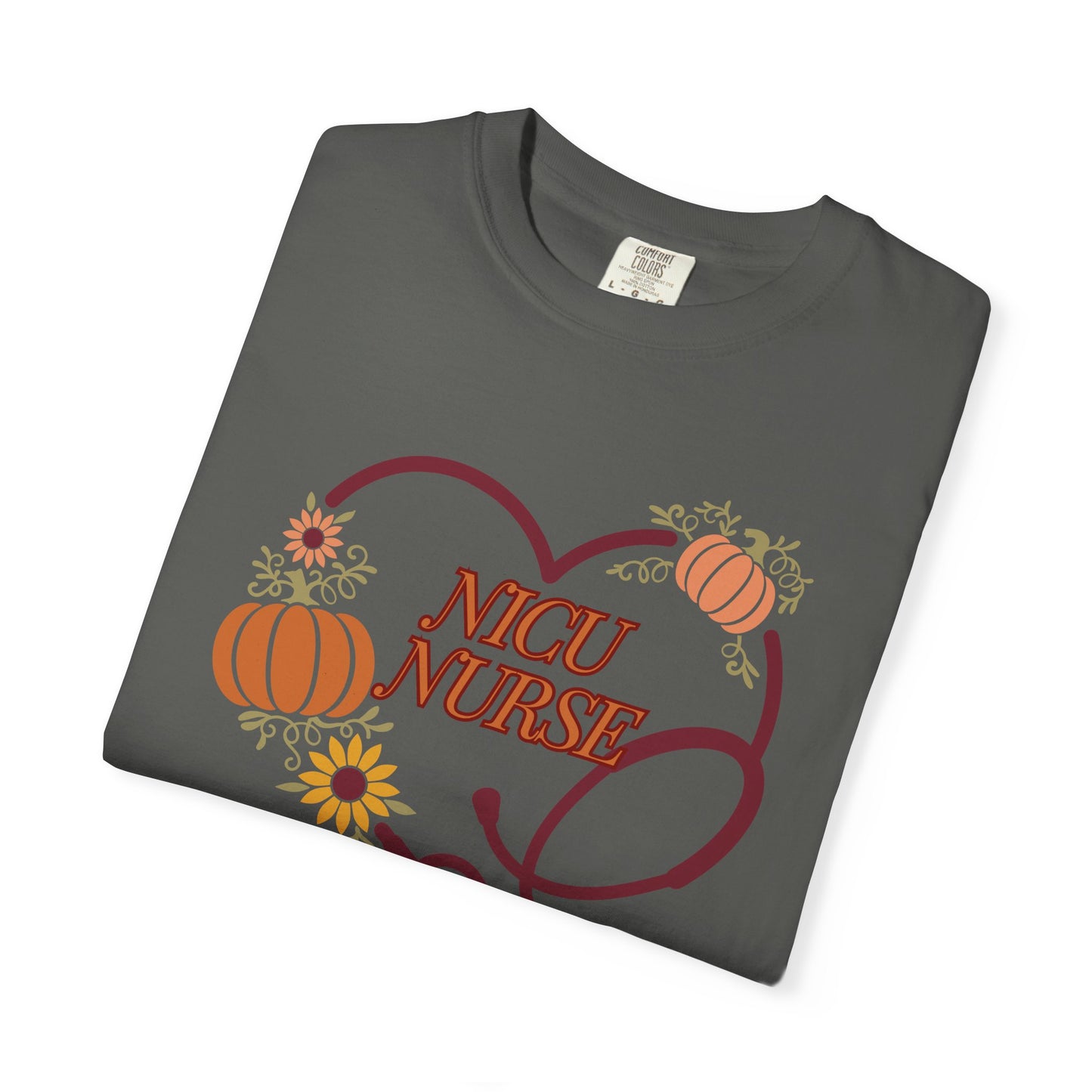 Nice Fall Emergency Department Stethoscope heart shirt, comfort colors.