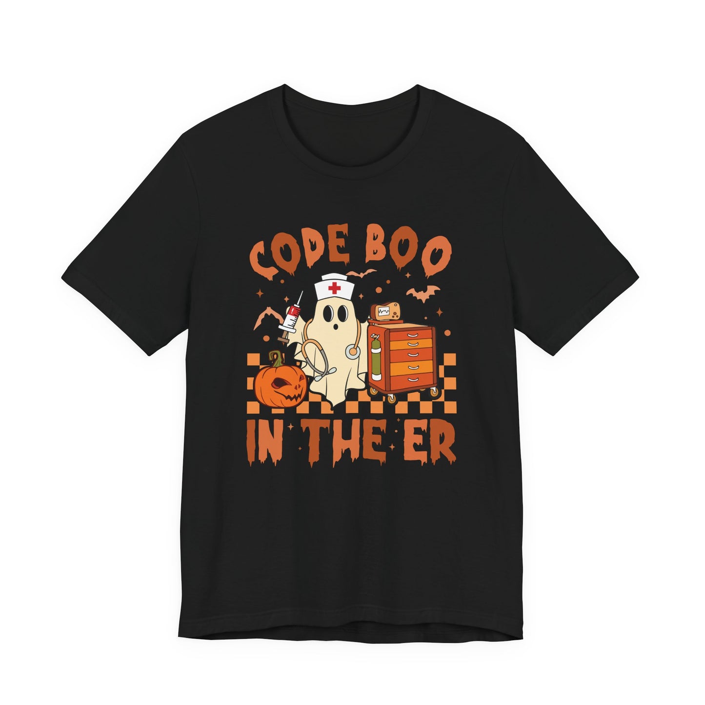 Code Boo in the ER, pediatric nurse Halloween shirt,, Comfort colors ghost nurse shirt, Peds nurse , Spooky nurse shirt