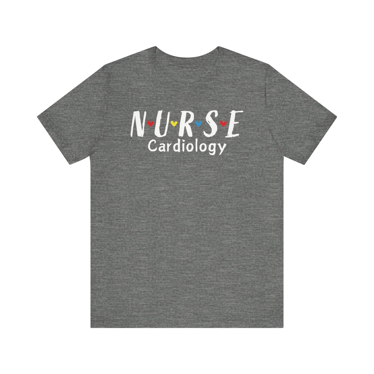 Cute Heart Nurse Cardiology Bella Canvas Shirt