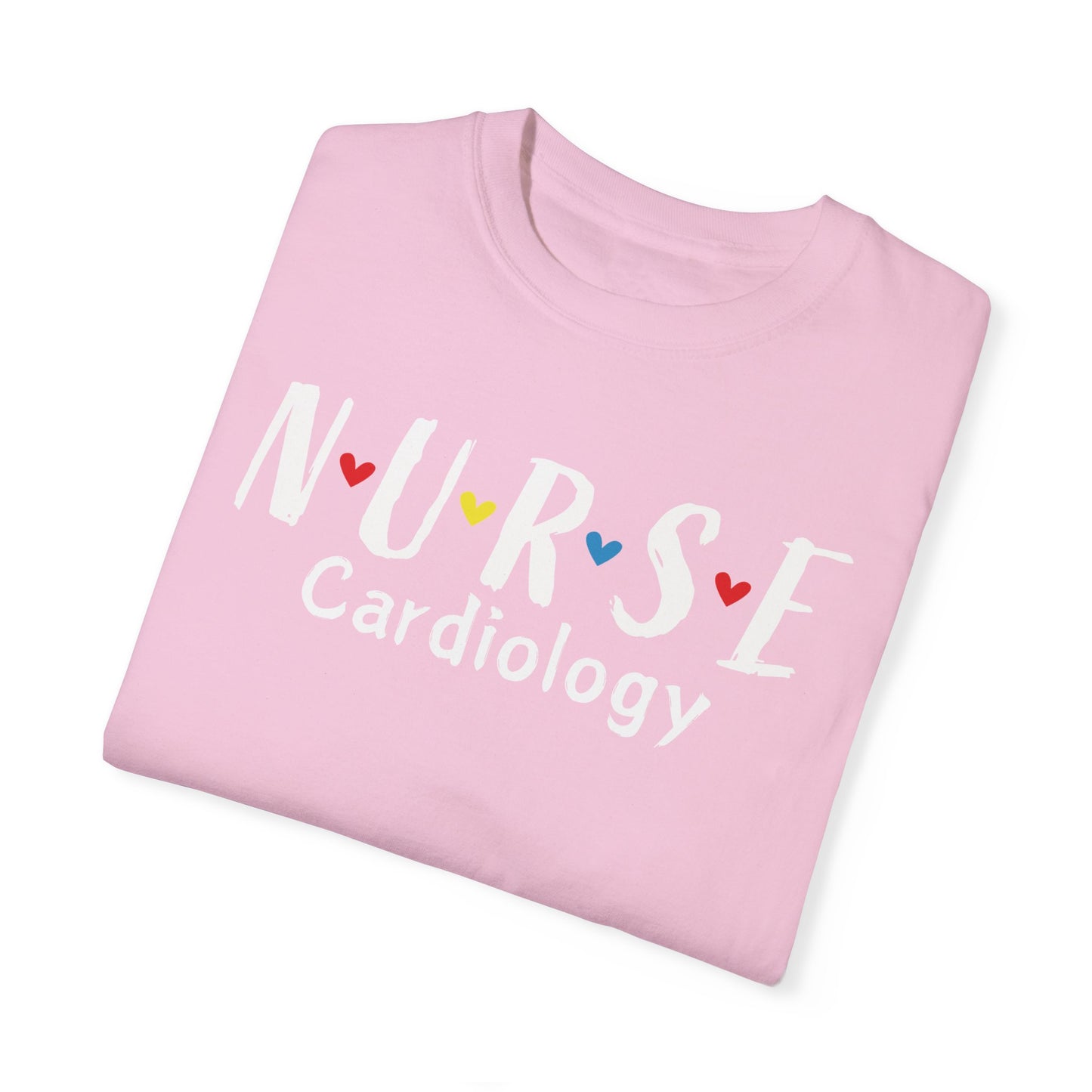 Cute Heart Nurse Cardiology Comfort Colors Shirt