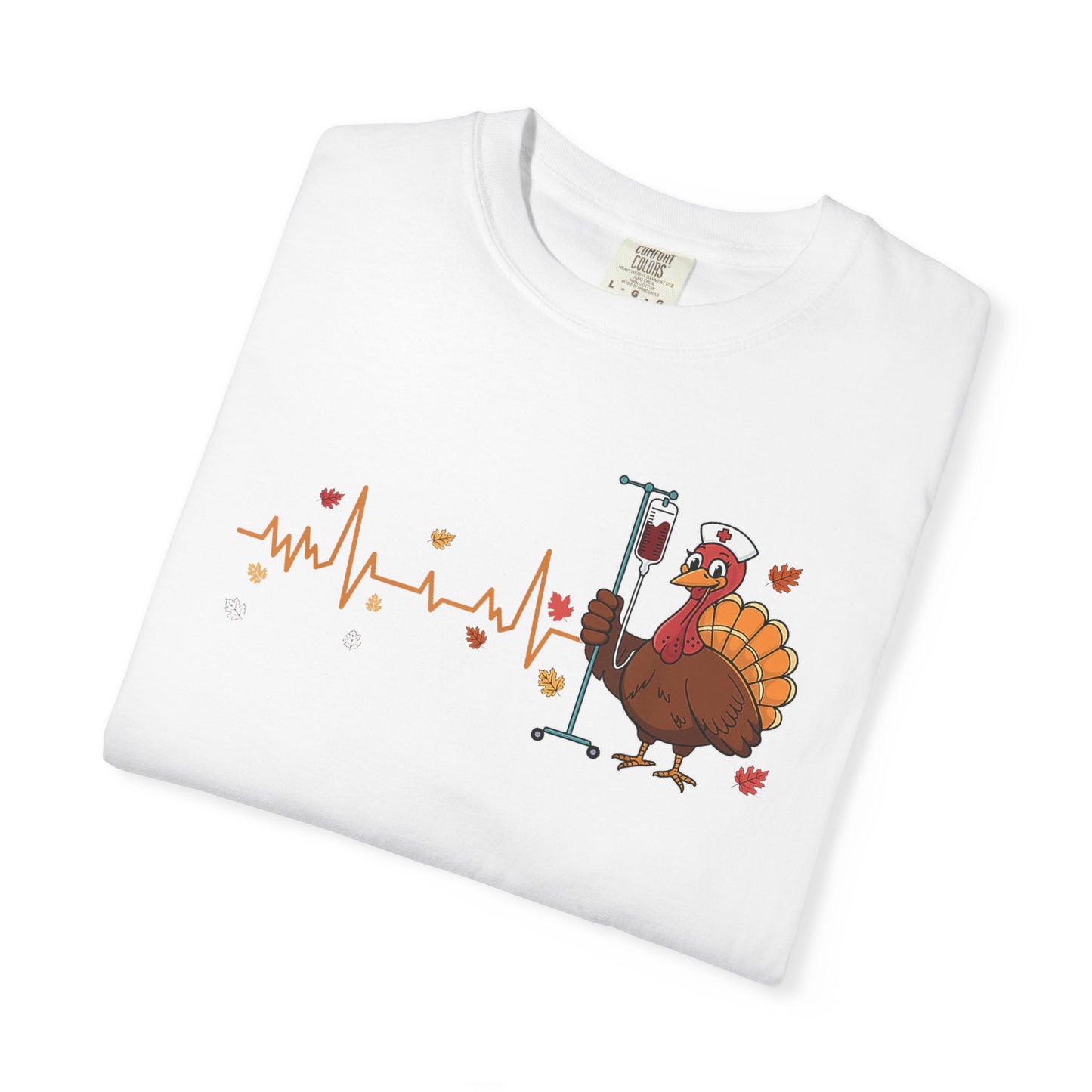 EKG turkey full front Nurse , pediatric nurse thanksgiving shirt, gildan turkey nurse shirt, Peds nurse , fall nurse shirt