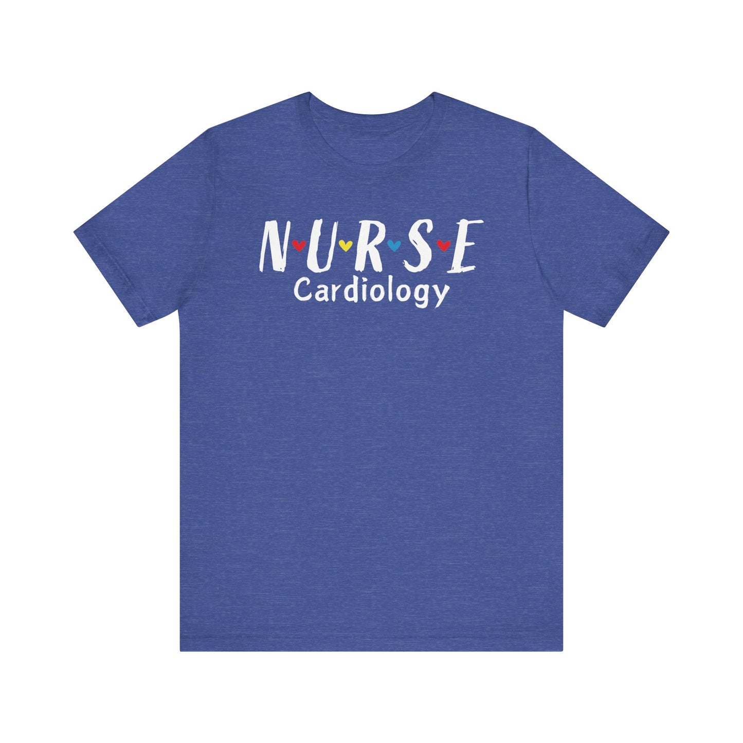 Cute Heart Nurse Cardiology Bella Canvas Shirt