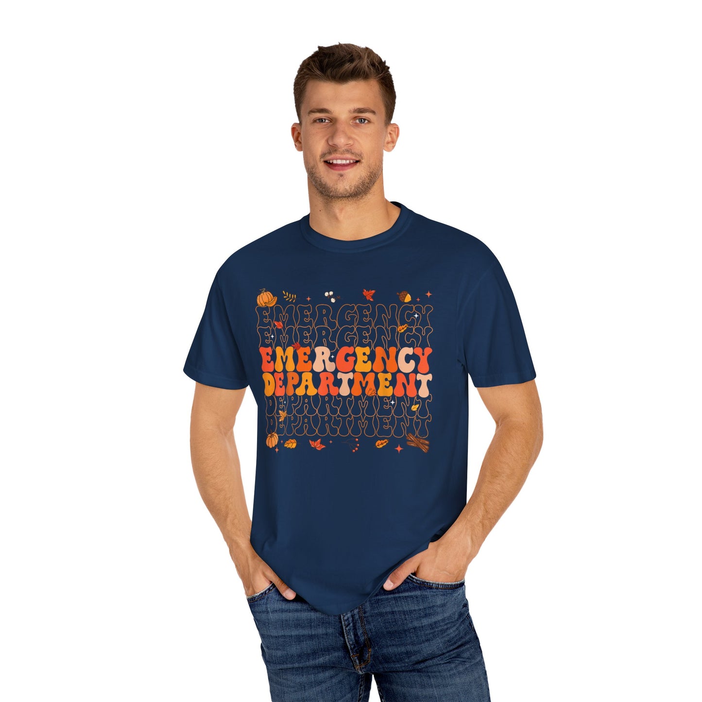 Emergency Fall comfort colors comfy tshirt,  thanksgiving nurse tshirt