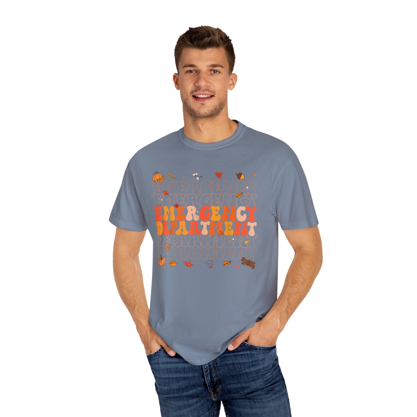 Emergency Fall comfort colors comfy tshirt,  thanksgiving nurse tshirt