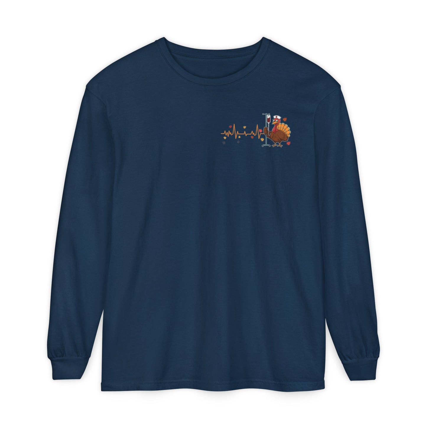 Turkey pocket design ED Nurse , pediatric nurse thanksgiving  shirt, comfort colors turkey ekg nurse shirt, Peds nurse , fall nurse shirt