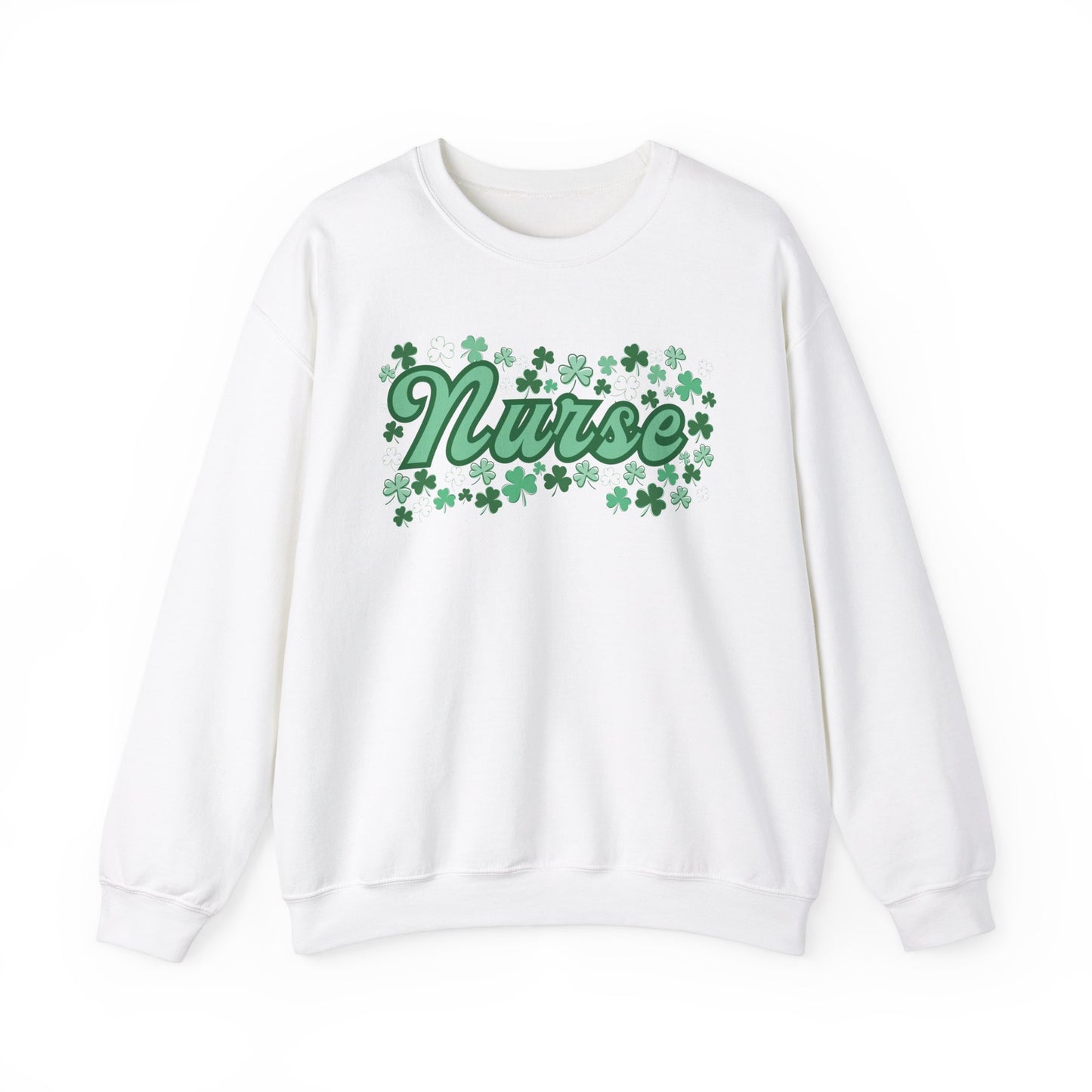 Nurse St. Patricks Clover Sweatshirt, ED RN, nurse sweater, St. Paddys nurse sweater, Pediatrics, Med Surg, NICU