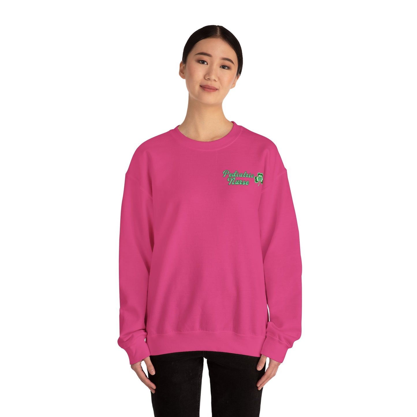 Pediatric Nurse St. Pattys Sweatshirt Its a Good Day to be a Peds Nurse St. Patricks Day Sweatshirt. Pocket design with back design!