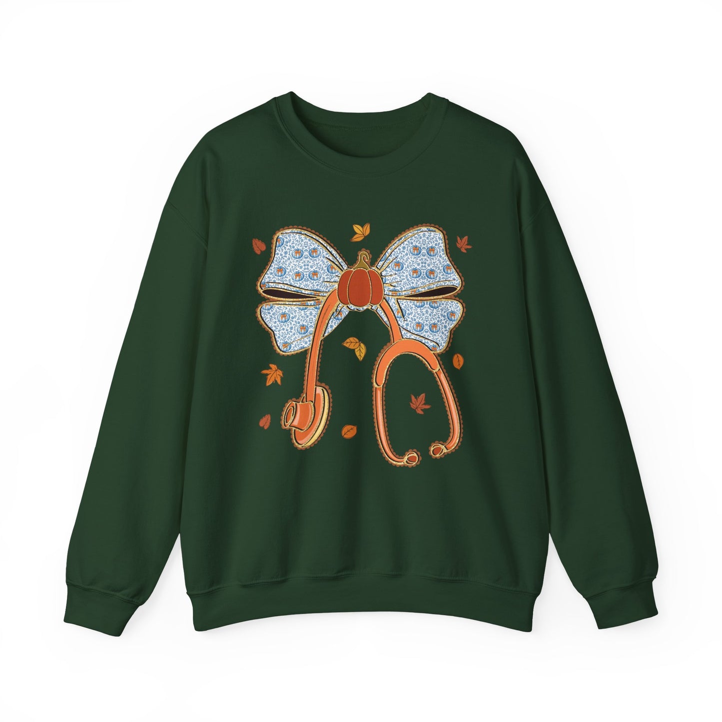 Nurse pumpkin stethoscope Fall gildan comfy sweatshirt,  thanksgiving nurse sweatshirt