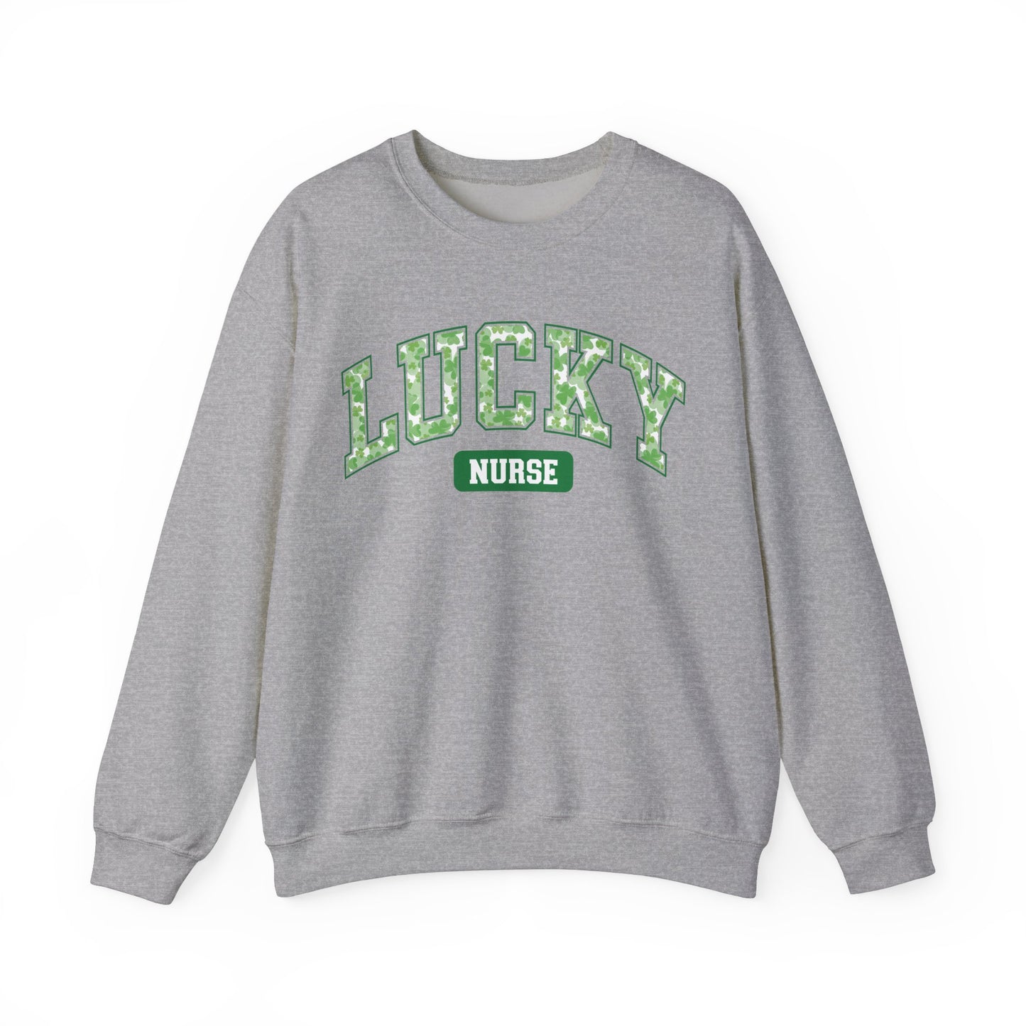 Nurse St. Patricks Day Sweatshirt, rn sweater, ER Nurse, NICU Nurse, PICU nurse, clover, lucky nurse sweatshirt.