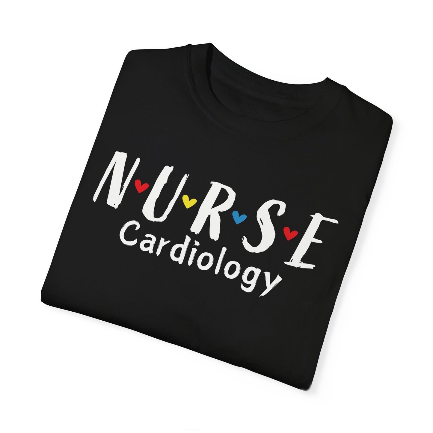 Cute Heart Nurse Cardiology Comfort Colors Shirt