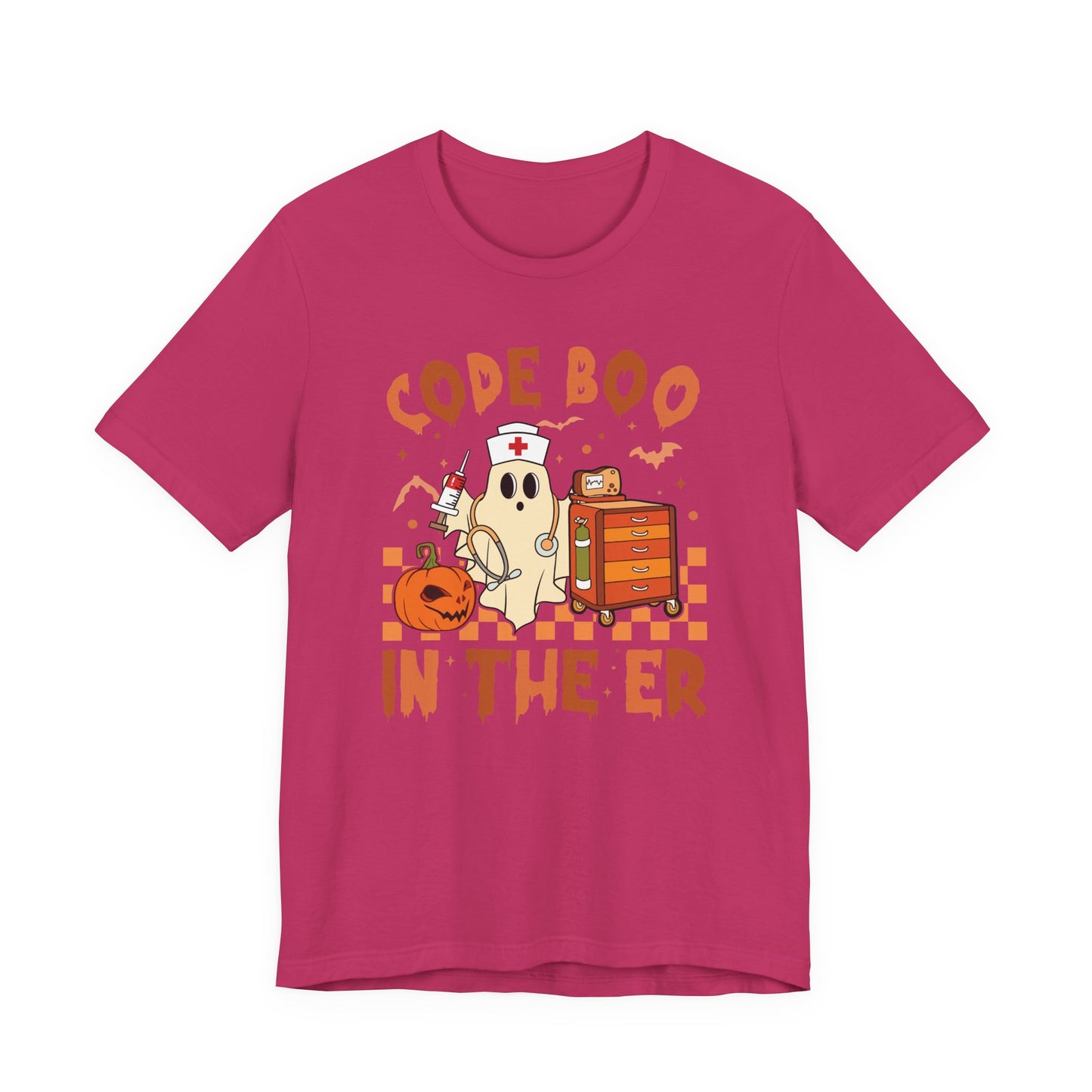 Code Boo in the ER, pediatric nurse Halloween shirt,, Comfort colors ghost nurse shirt, Peds nurse , Spooky nurse shirt