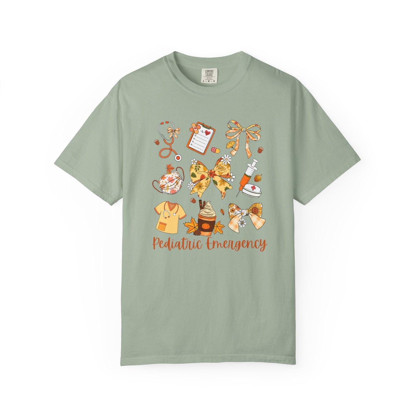 Cute Fall Pediatric Emergency Shirt for all Fall Months, Nurse shirt, gift for nurse, coquette bow, everything fall