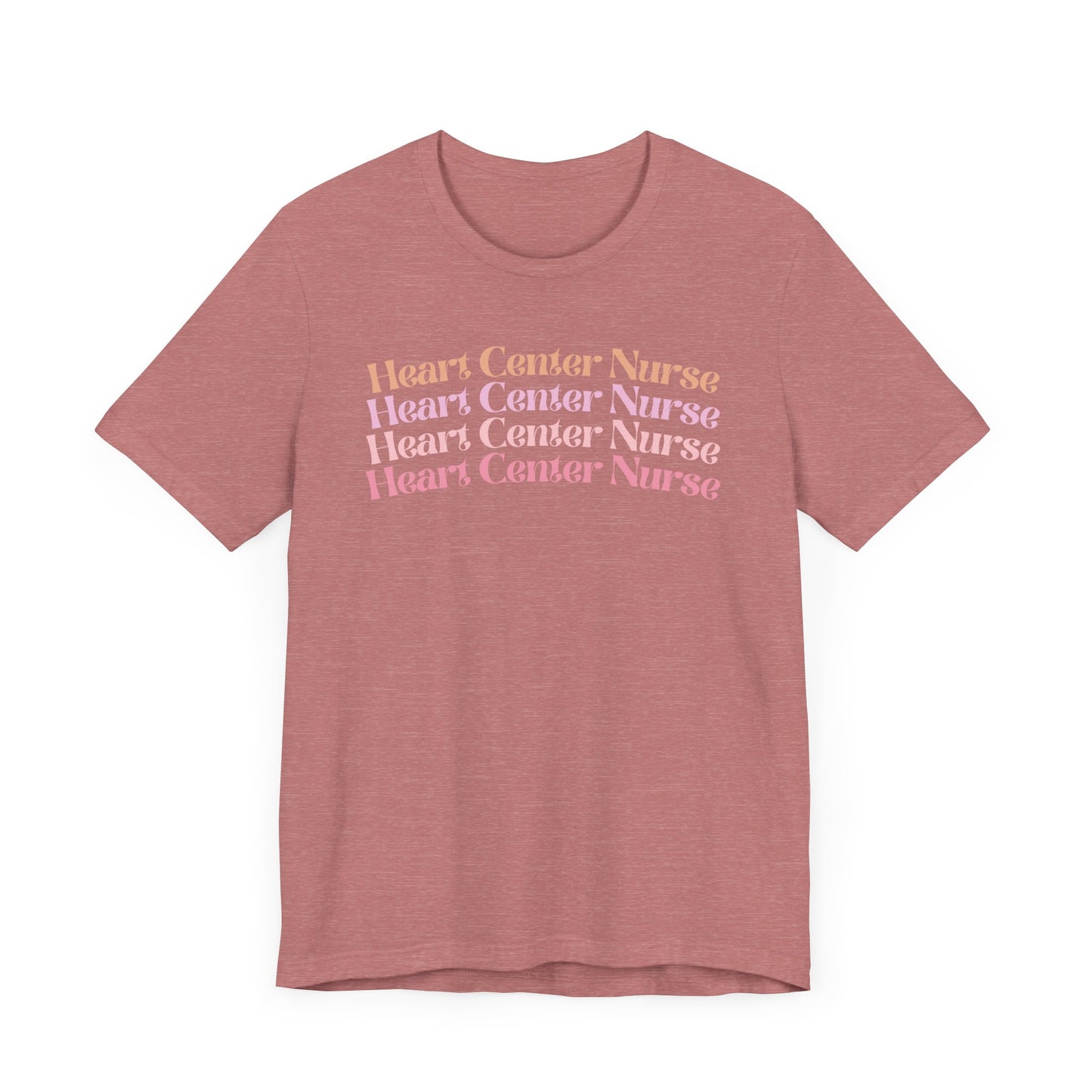 Heart Center Nurse Shirt, Cardiac Nurse Shirt, groovy nurse tees, nurse shirt for work, RN nurse shirt, cute nurse shirt, registered nurse