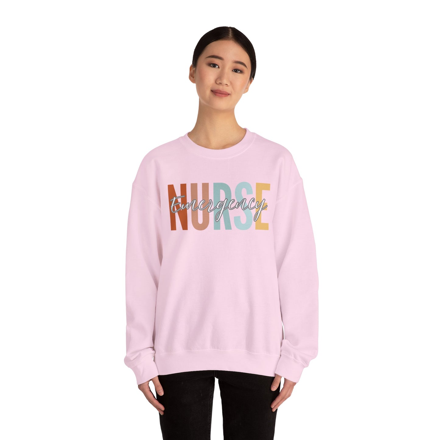 Rainbow Emergency Nurse Gildan Sweatshirt