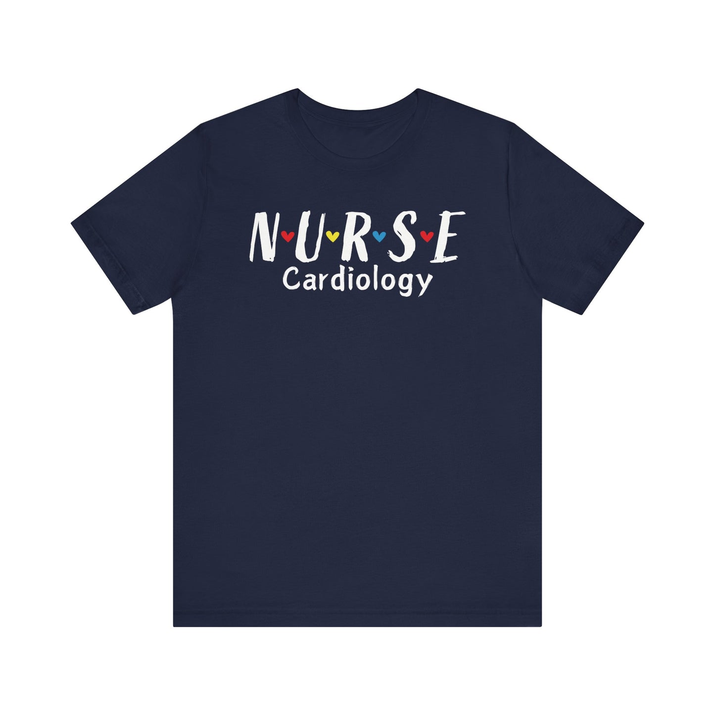 Cute Heart Nurse Cardiology Bella Canvas Shirt