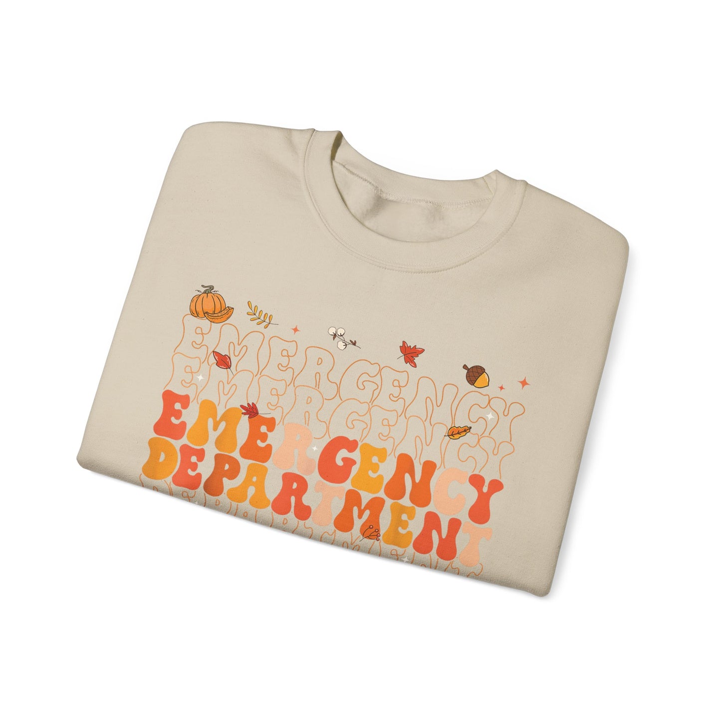 Emergency Fall gildan comfy sweatshirt,  thanksgiving nurse sweatshirt