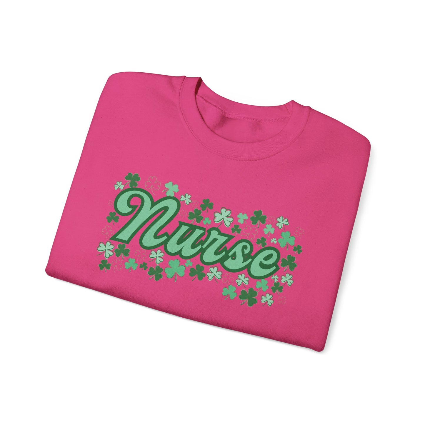 Nurse St. Patricks Clover Sweatshirt, ED RN, nurse sweater, St. Paddys nurse sweater, Pediatrics, Med Surg, NICU