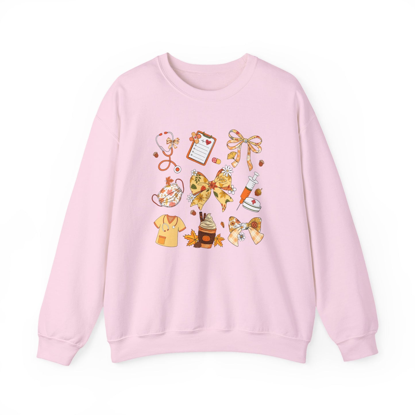 Cute Fall nurse Sweatshirt for all Fall Months, Nurse shirt, gift for nurse, coquette bow, everything fall